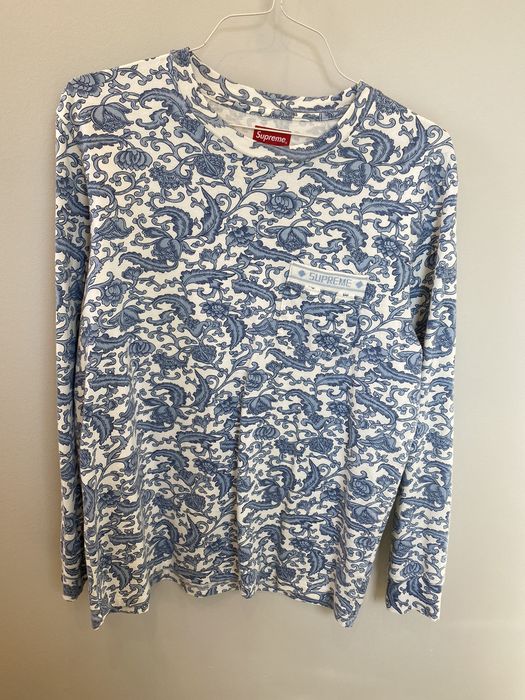 Supreme SUPREME Damask L/S Top | Grailed