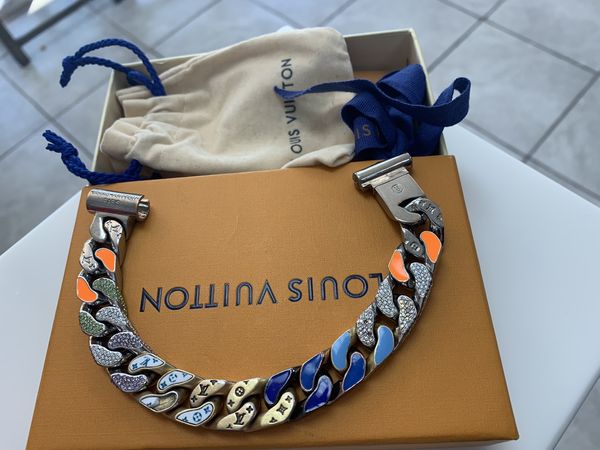 Louis Vuitton Chain link patches bracelet