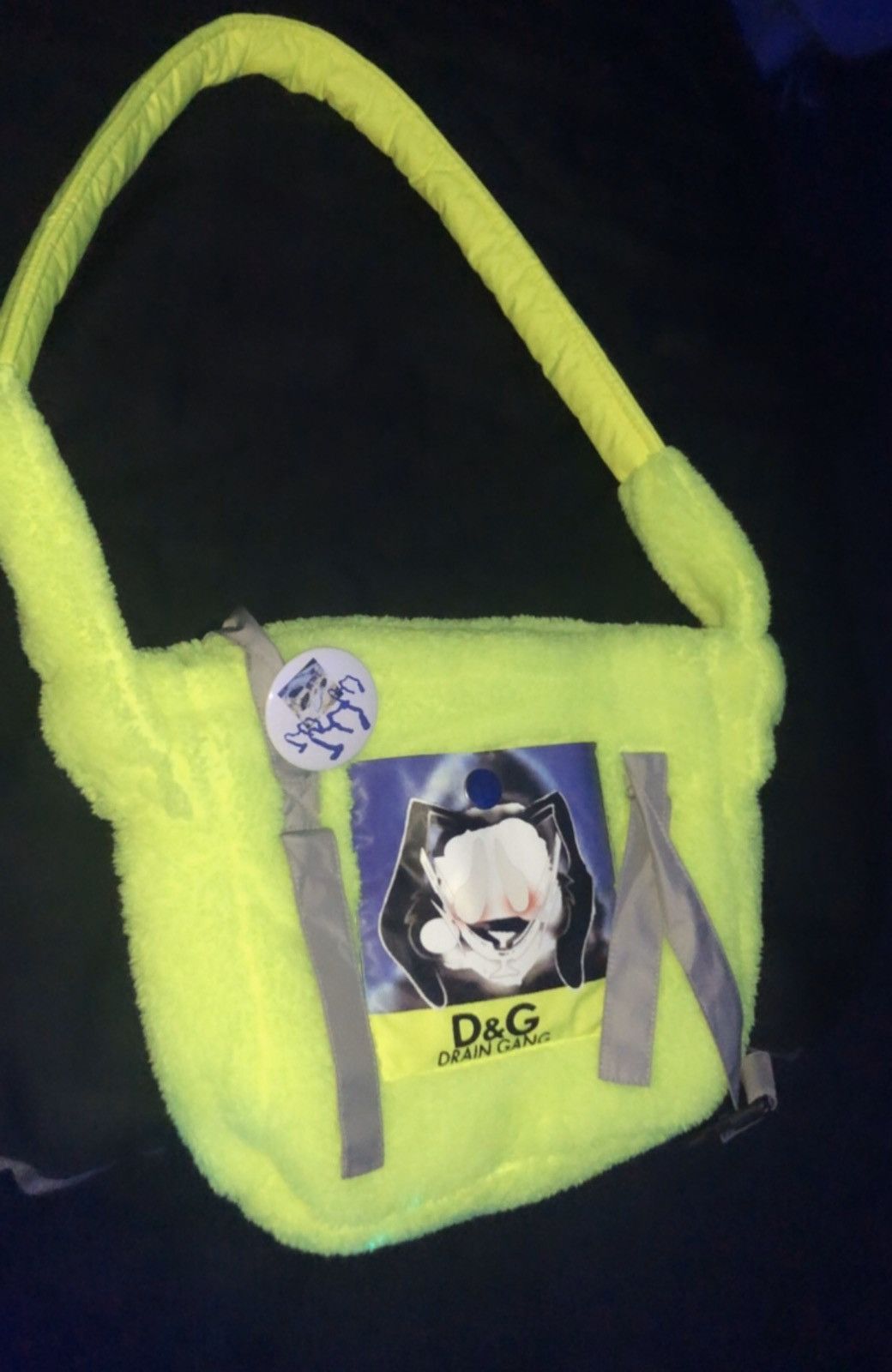 Drain Gang Fluffy Shoulder Bag
