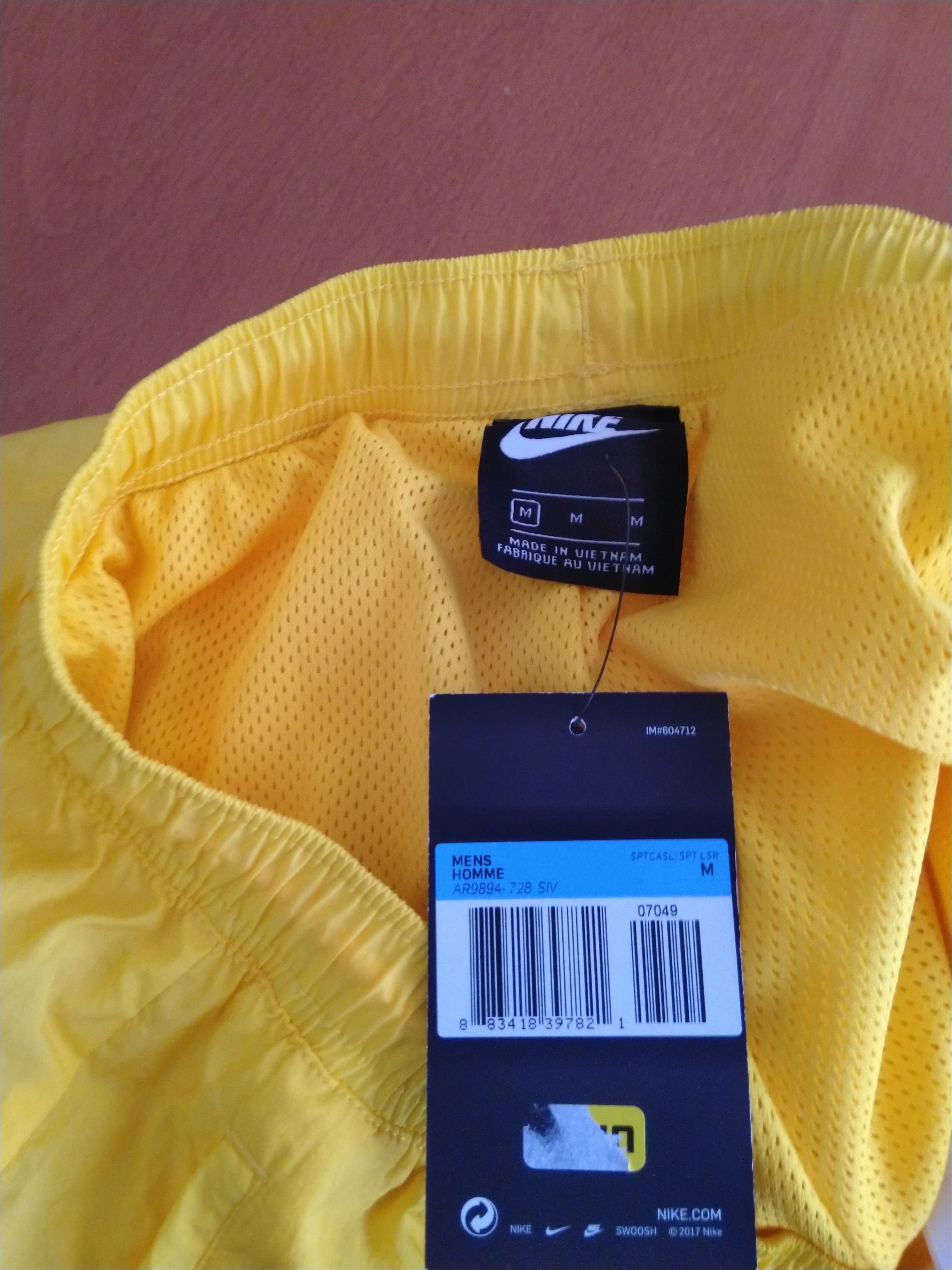 Nike Nike Sportswear Big Swoosh Logo Amarillo Yellow Wind Pants Size US 31 - 4 Thumbnail