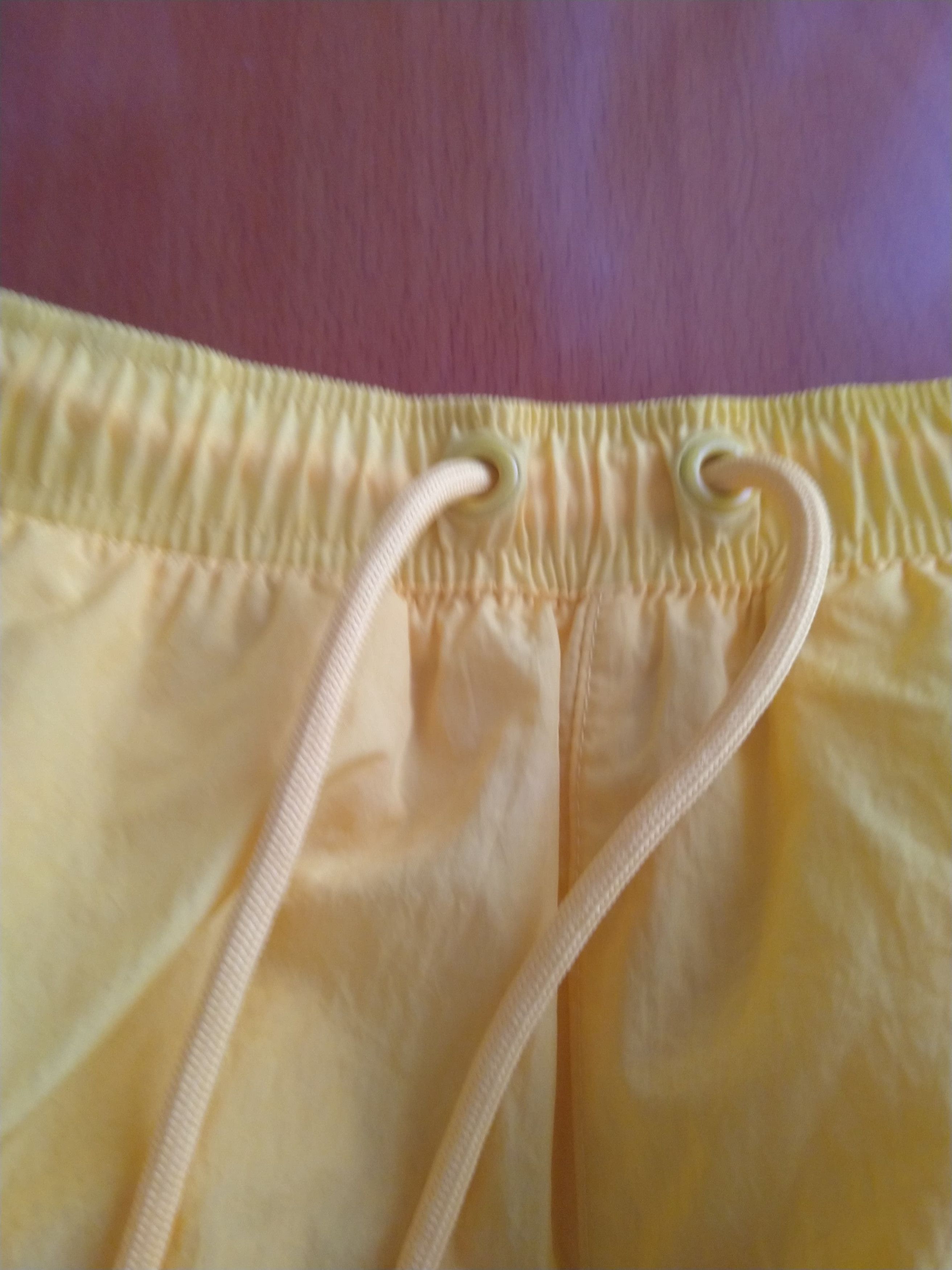Nike Nike Sportswear Big Swoosh Logo Amarillo Yellow Wind Pants Size US 31 - 5 Thumbnail