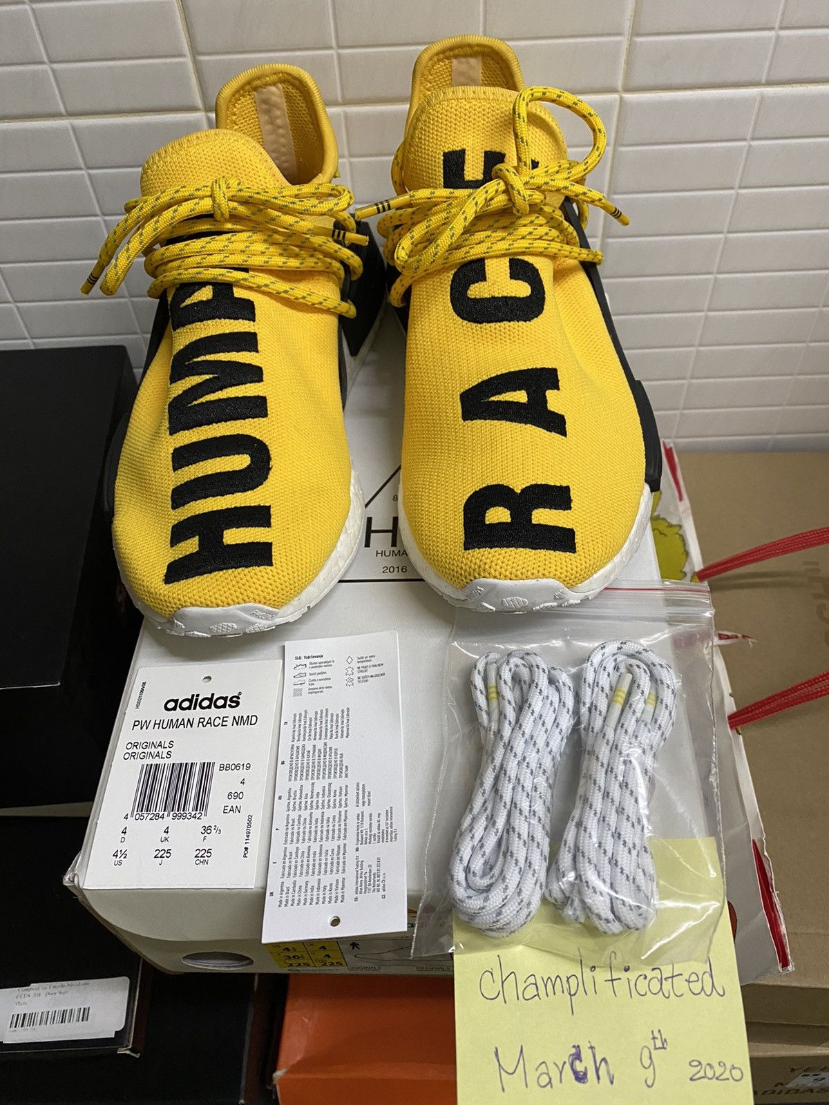 Adidas Pharrell Pharrell x NMD Human Race Yellow 2016 Grailed