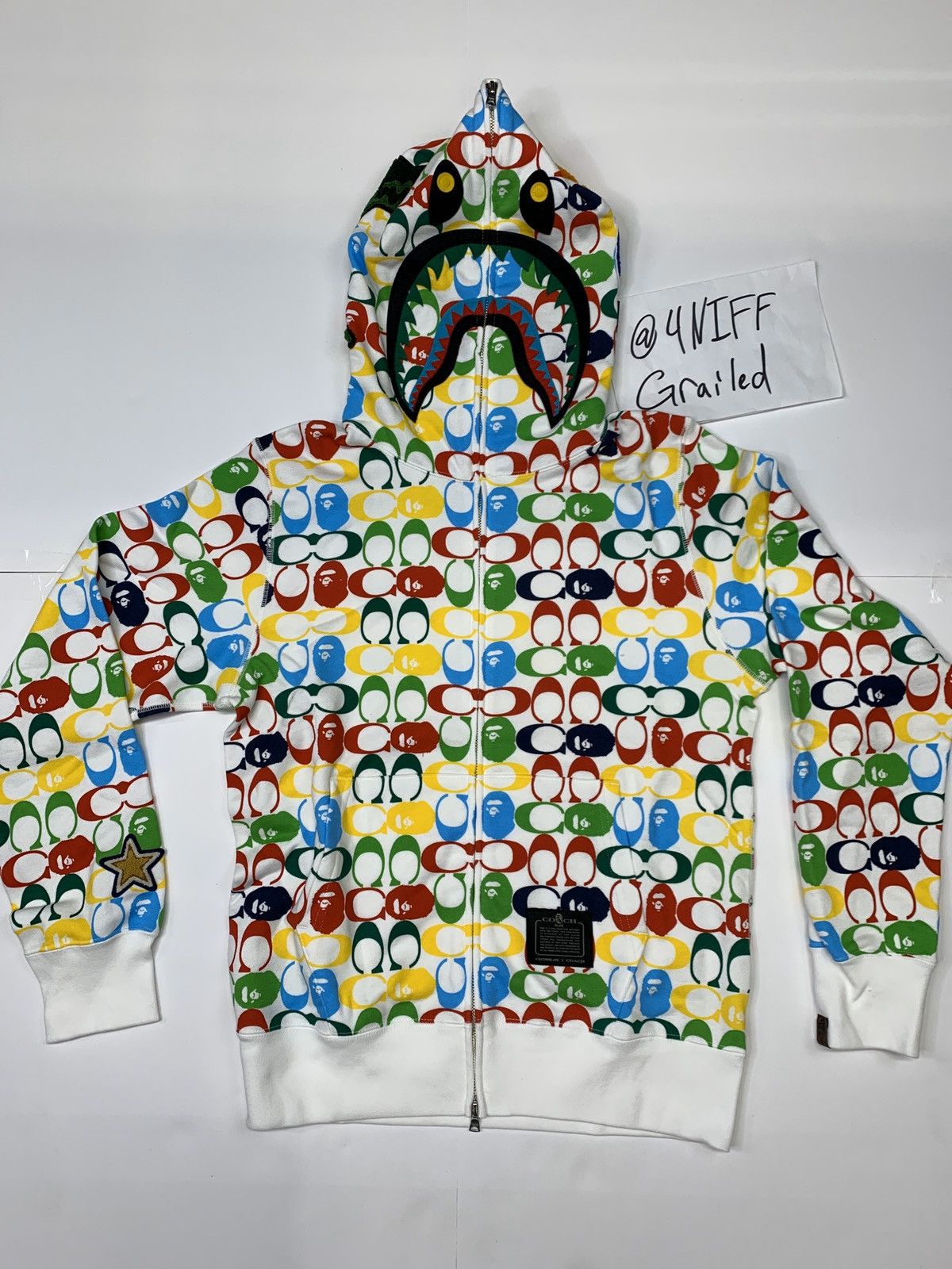 Bape hoodie online grailed