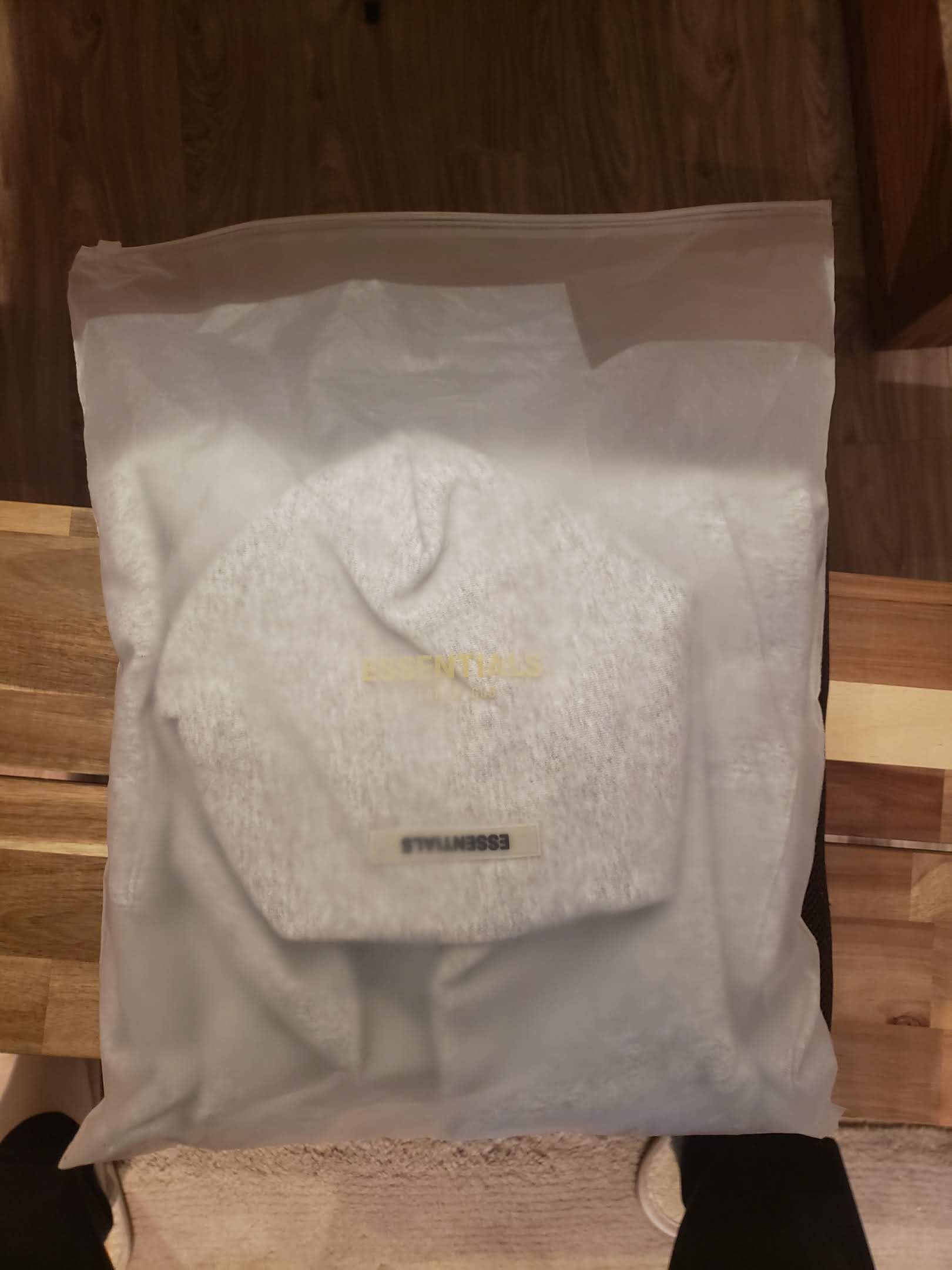 Pacsun Fear of God Essentials 3M reflective Hoodie Grey | Grailed
