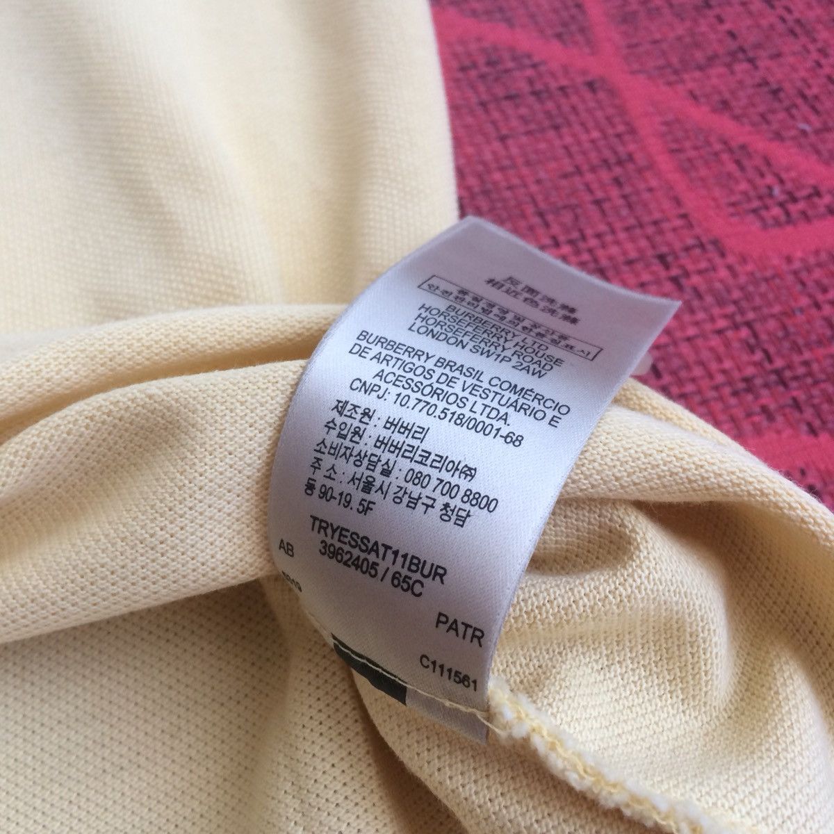 Burberry × Burberry Prorsum Burberry Brit Polo T-Shirt Size US L / EU 52-54 / 3 - 7 Thumbnail