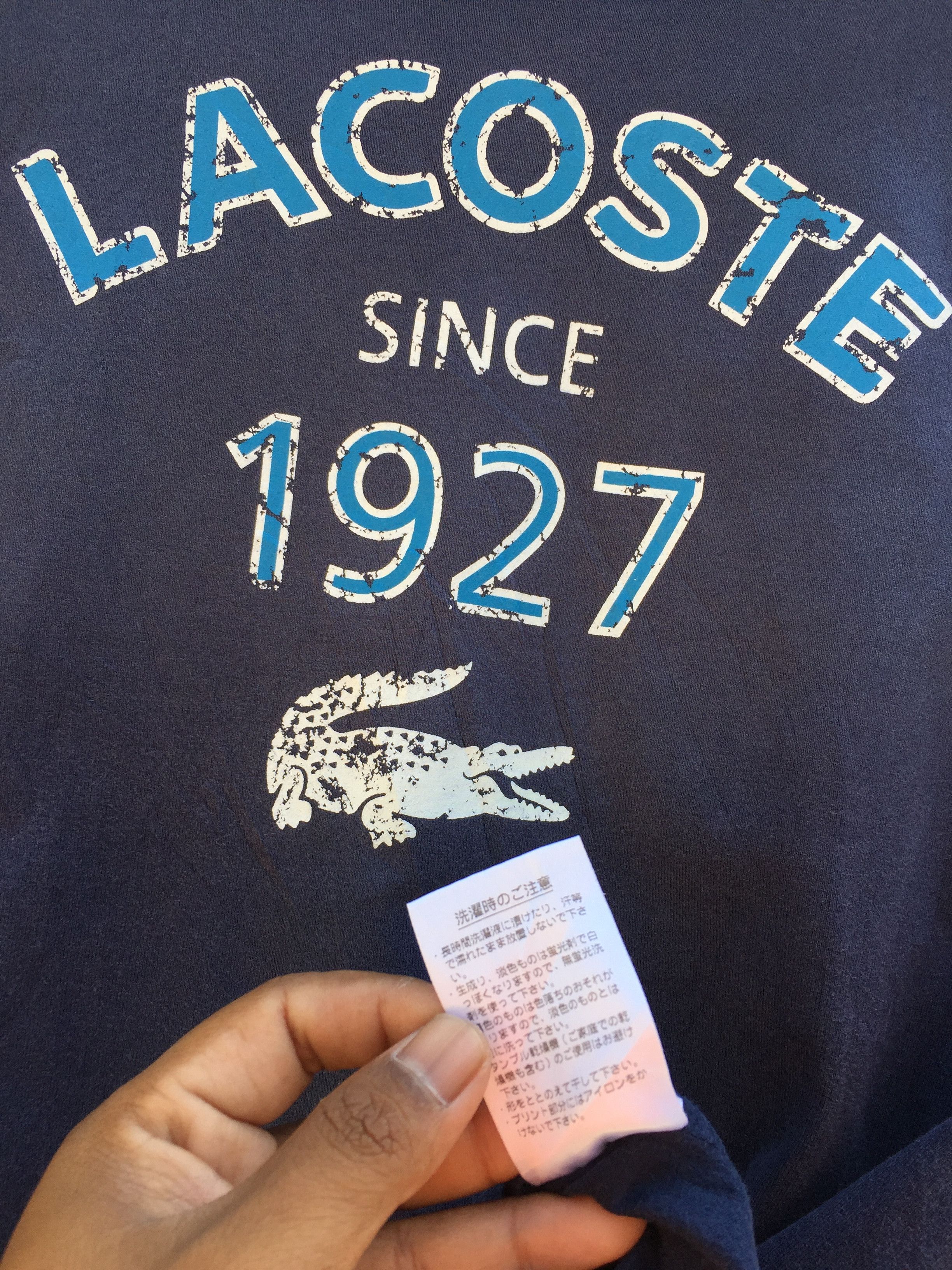 Lacoste Vintage LACOSTE T Shirt Spell Out BigLogo Size US M / EU 48-50 / 2 - 6 Thumbnail