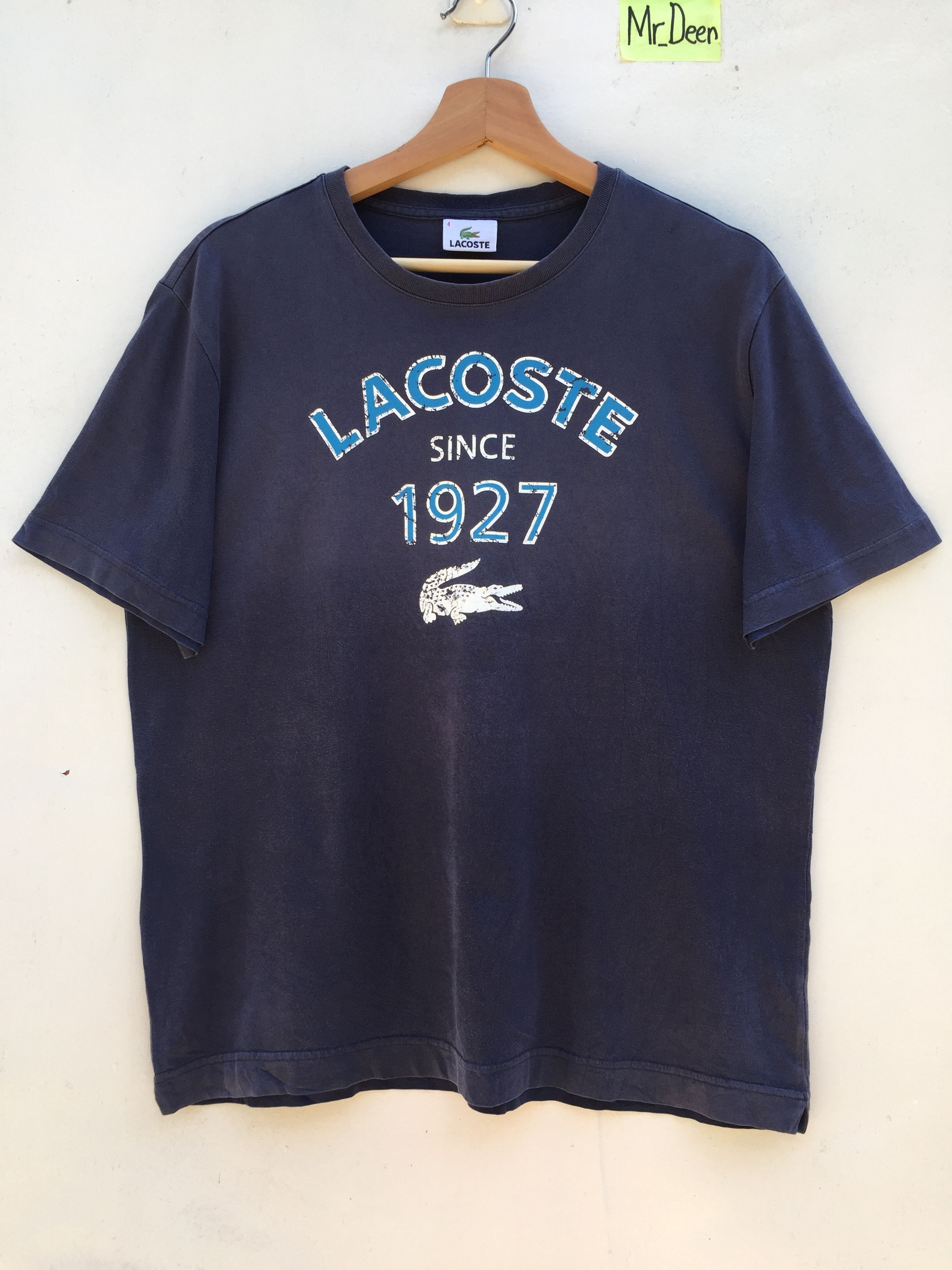 Lacoste Vintage LACOSTE T Shirt Spell Out BigLogo Size US M / EU 48-50 / 2 - 1 Thumbnail