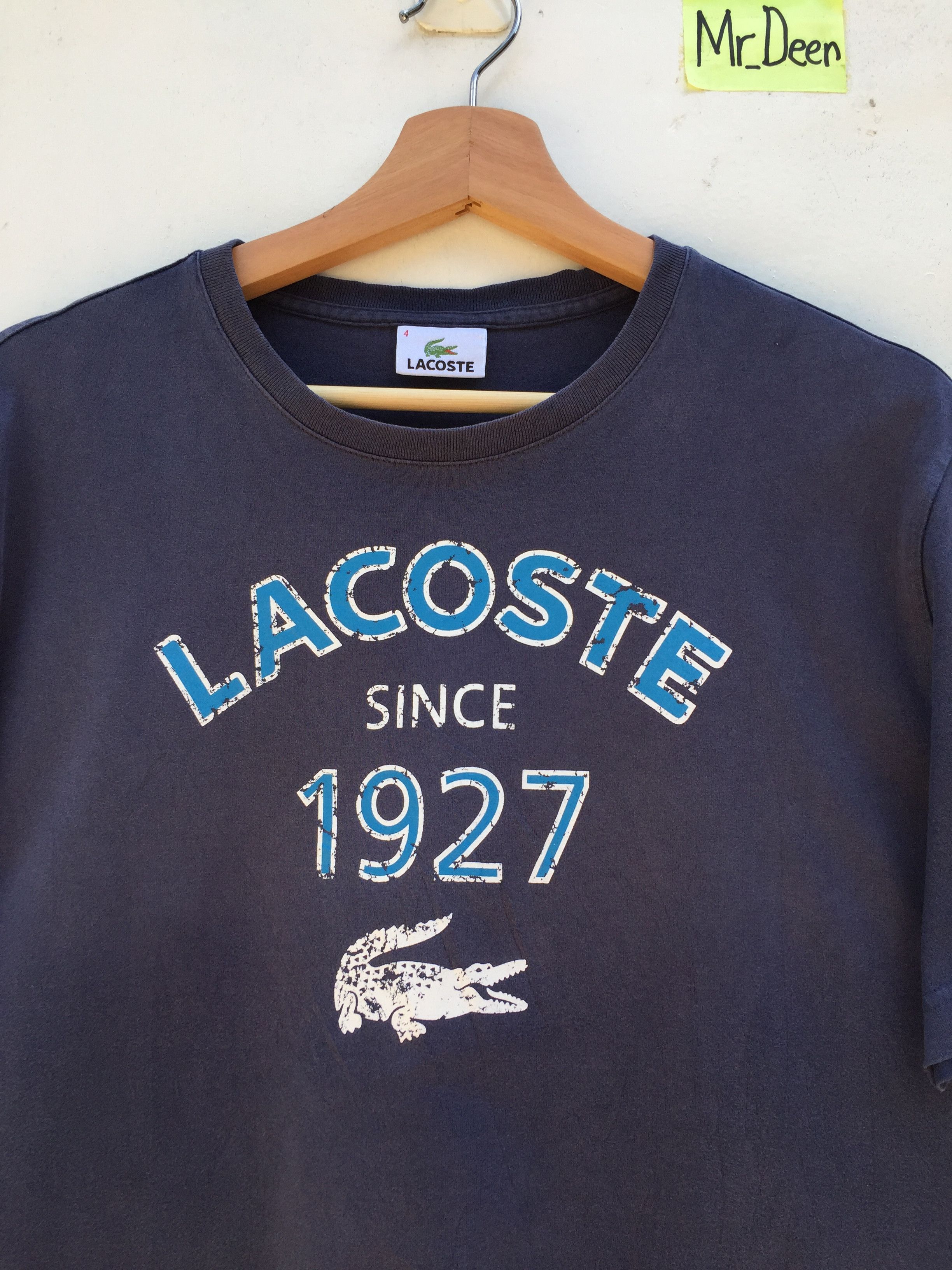Lacoste Vintage LACOSTE T Shirt Spell Out BigLogo Size US M / EU 48-50 / 2 - 4 Thumbnail