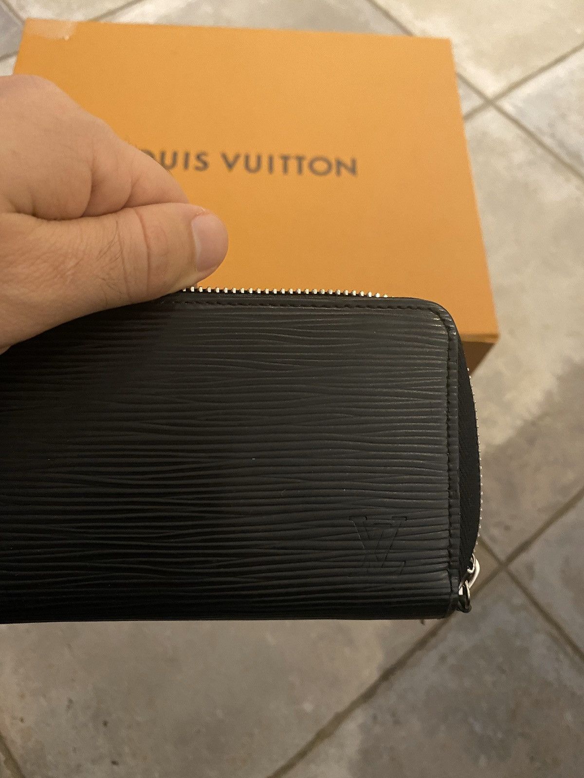 Louis Vuitton Clemence epi black leather wallet | Grailed
