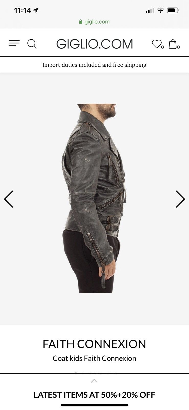 Faith Connexion LOWEST PRICE Faith Connexion Distressed Leather Jacket Size US XL / EU 56 / 4 - 2 Thumbnail