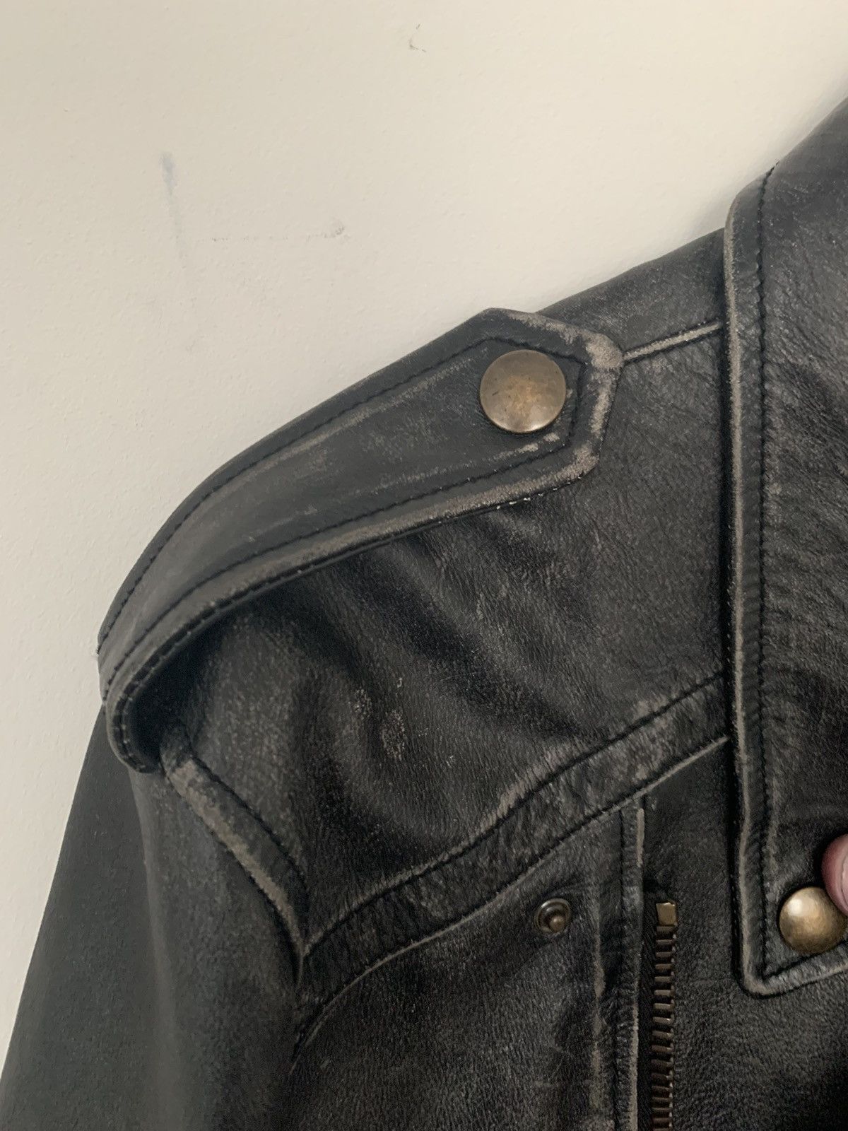 Faith Connexion LOWEST PRICE Faith Connexion Distressed Leather Jacket Size US XL / EU 56 / 4 - 7 Thumbnail