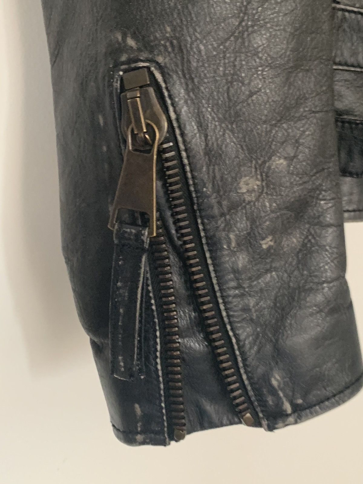 Faith Connexion LOWEST PRICE Faith Connexion Distressed Leather Jacket Size US XL / EU 56 / 4 - 4 Thumbnail