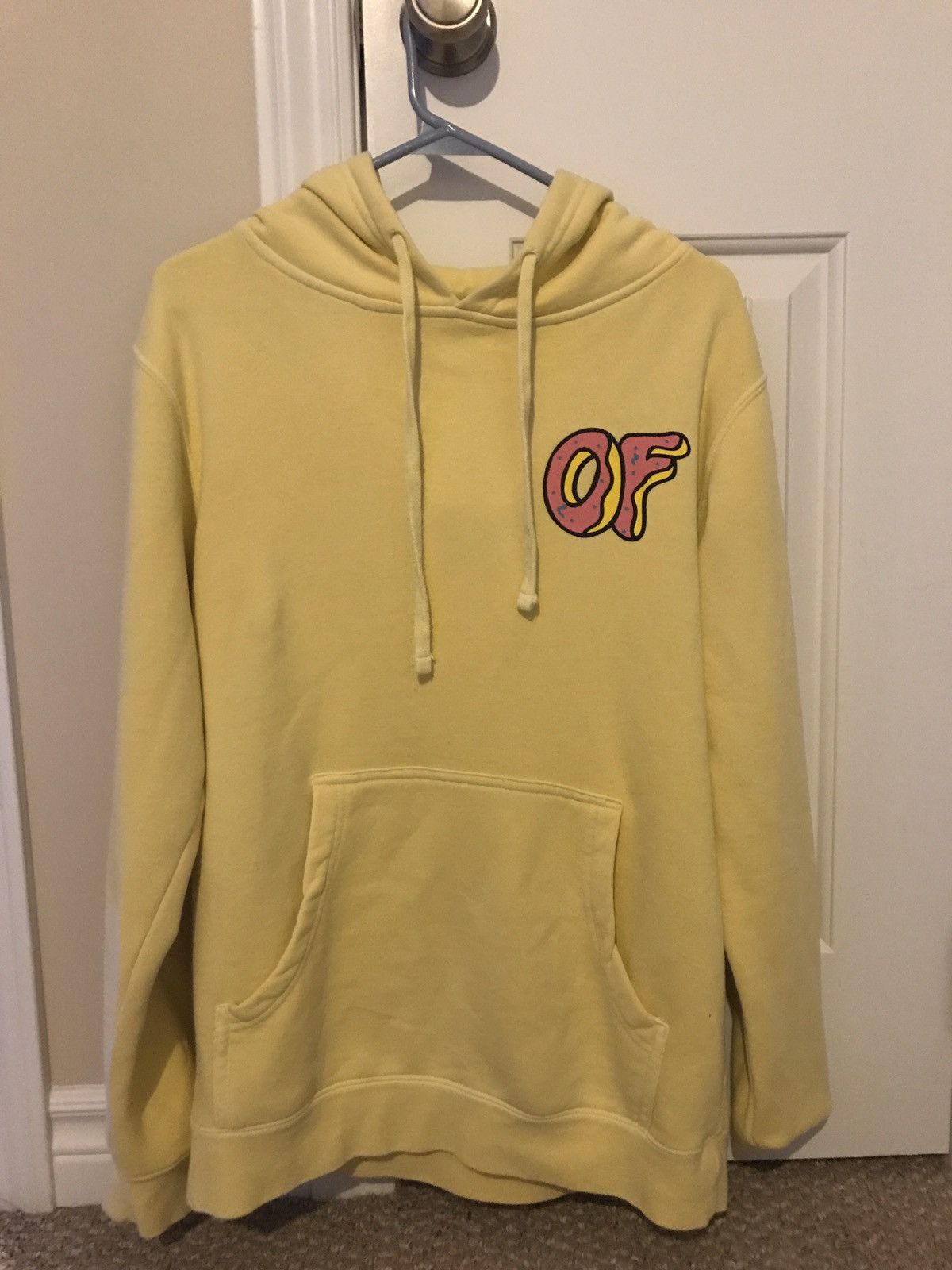 Odd future yellow donut hoodie sale