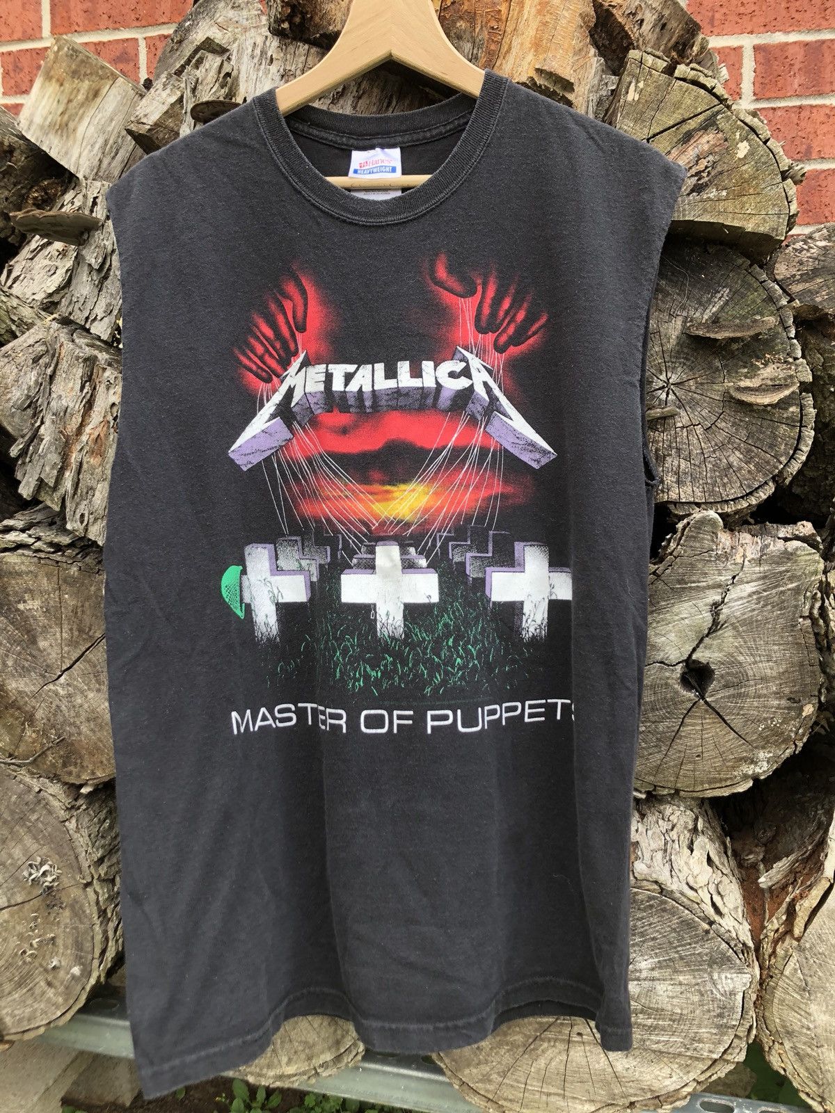 Vintage Metallica master of puppets cut off | Grailed