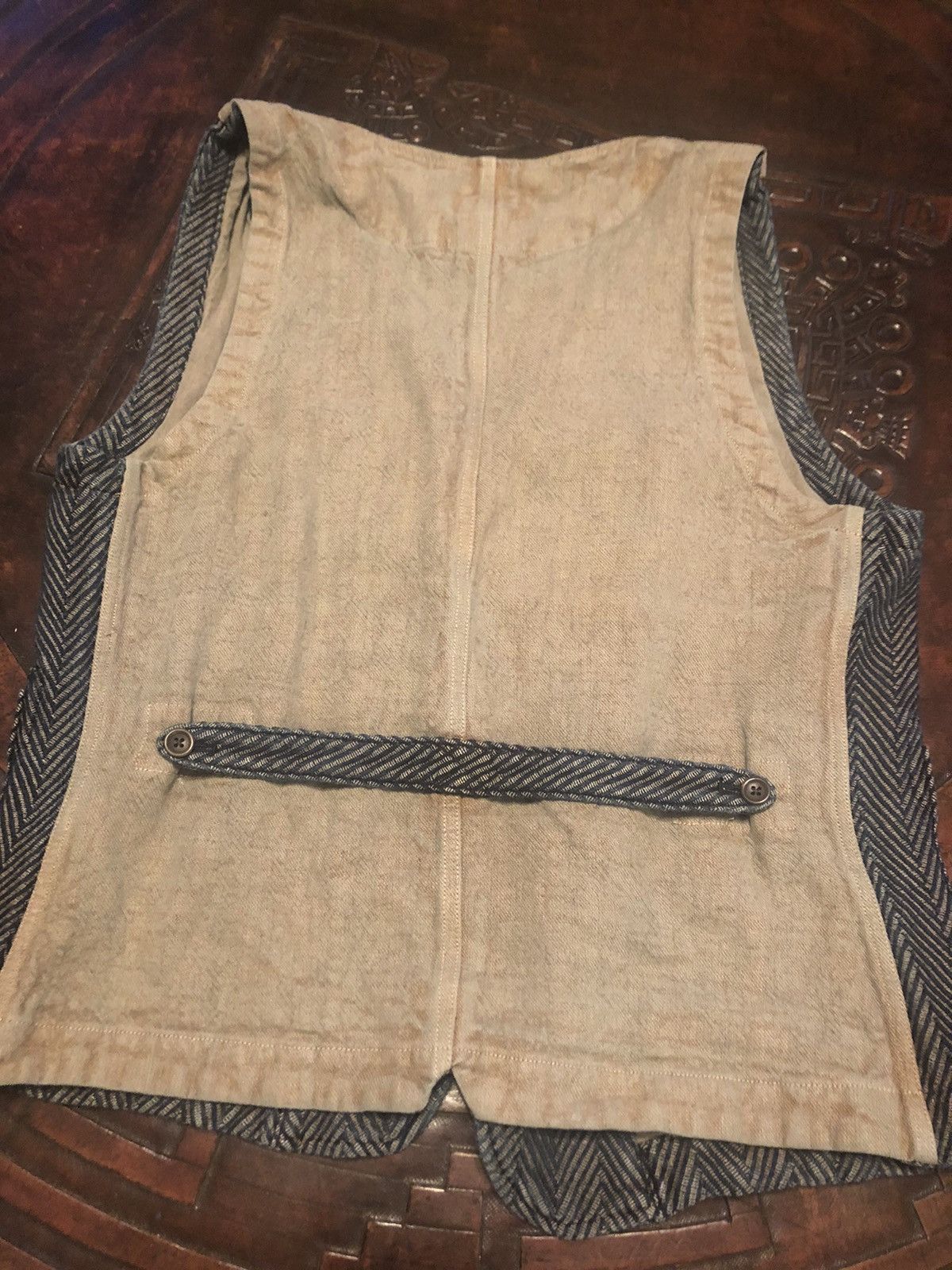 Other KRM Kyoto Indigo Vest Size 40R - 4 Thumbnail