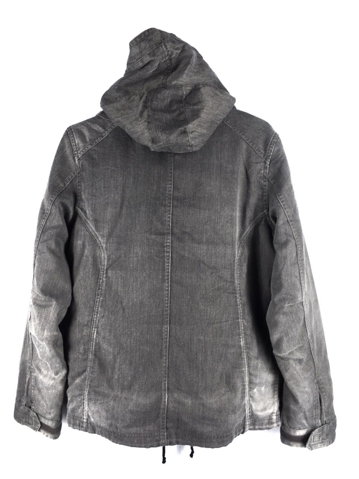HARE HARE DISTRESSED DESIGN HOODIE DENIM JACKET Size US M / EU 48-50 / 2 - 6 Thumbnail