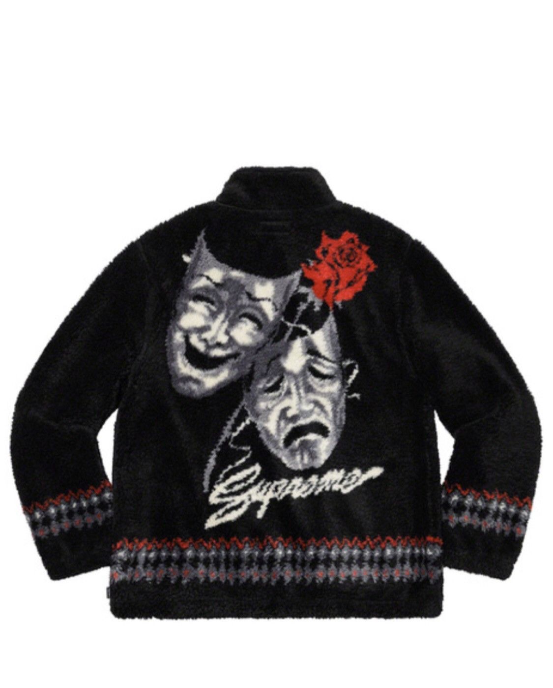 Supreme Drama Mask Fleece Jacket | Grailed