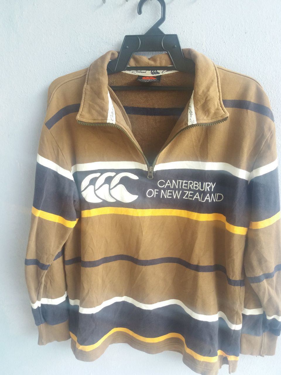 Canterbury of New Zealand CANTERBURY Of New Zealand Embroidery Striped Sweatshirt Size US M / EU 48-50 / 2 - 2 Thumbnail