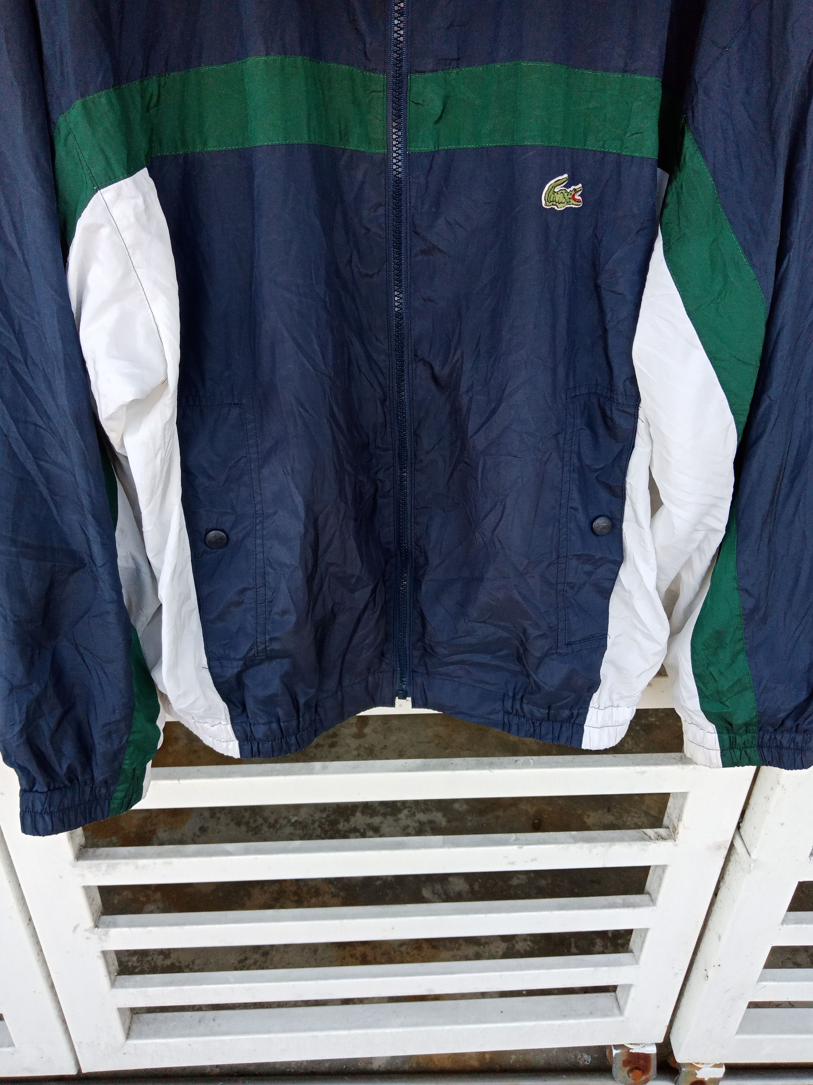 Lacoste Lacoste Tri-Colored Spell Out Big Logo Light Jacket Size US L / EU 52-54 / 3 - 8 Thumbnail