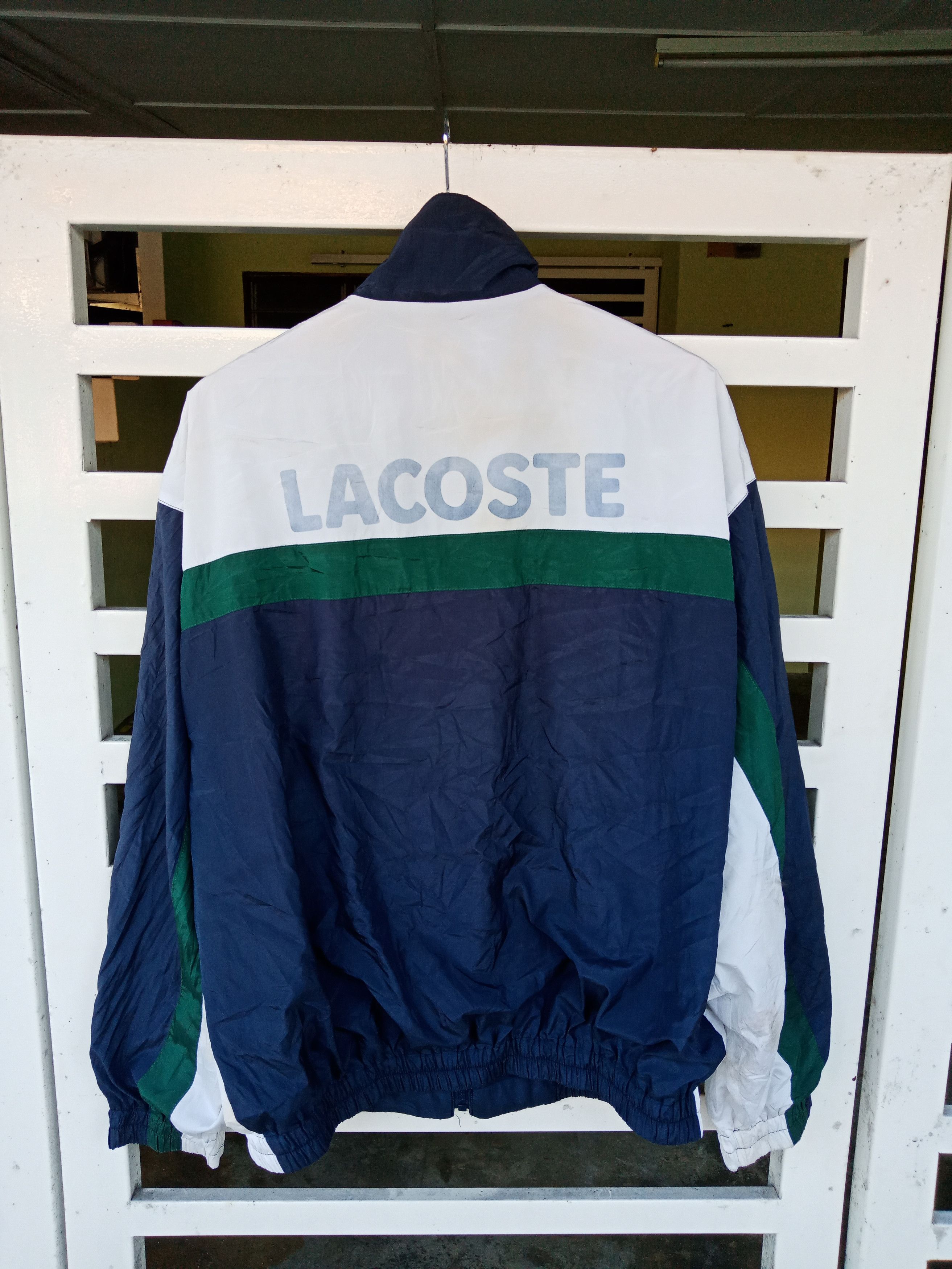 Lacoste Lacoste Tri-Colored Spell Out Big Logo Light Jacket Size US L / EU 52-54 / 3 - 1 Thumbnail