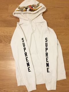 Supreme X Antihero Eagle Hooded Sweatshirt SS16 White Black