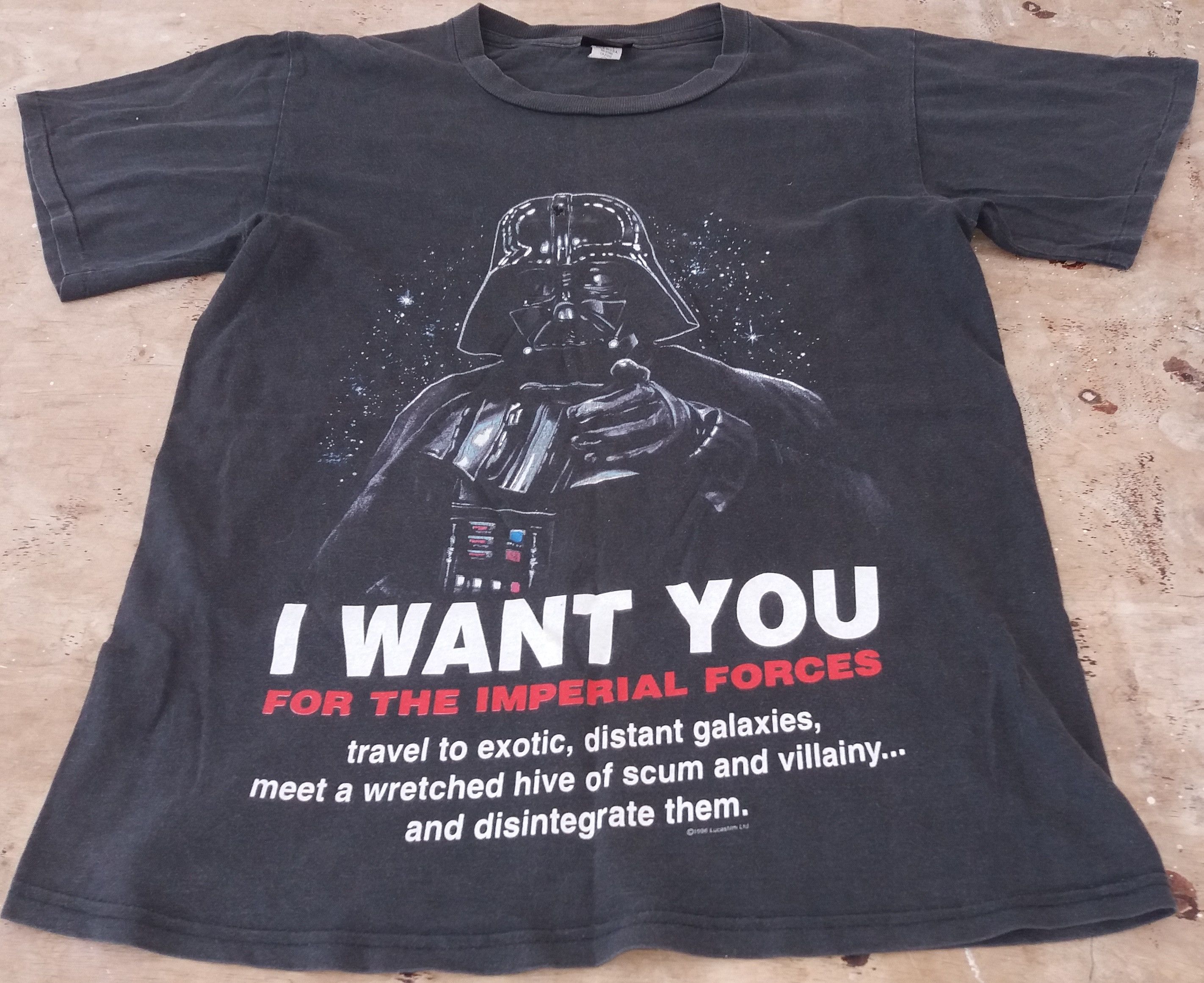 Star Wars × Vintage vtg star wars dark vader movie 90s shirt Size US L / EU 52-54 / 3 - 2 Thumbnail