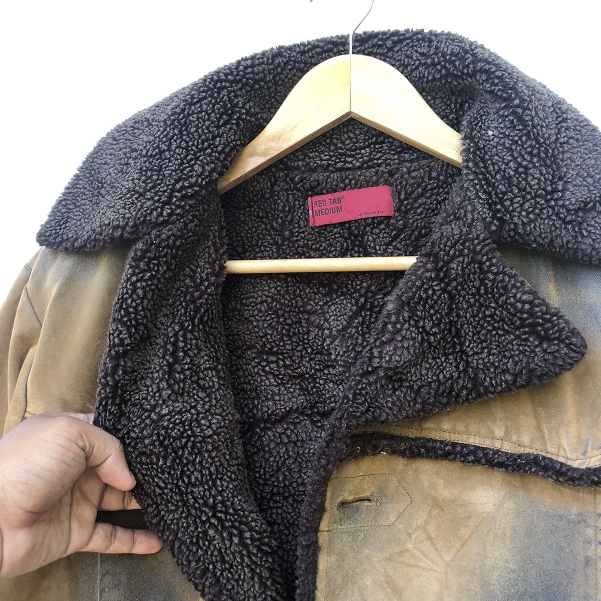 Levi's × Vintage VINTAGE LEVIS DOUBLE BREASTED SHERPA JACKET Size US M / EU 48-50 / 2 - 3 Thumbnail
