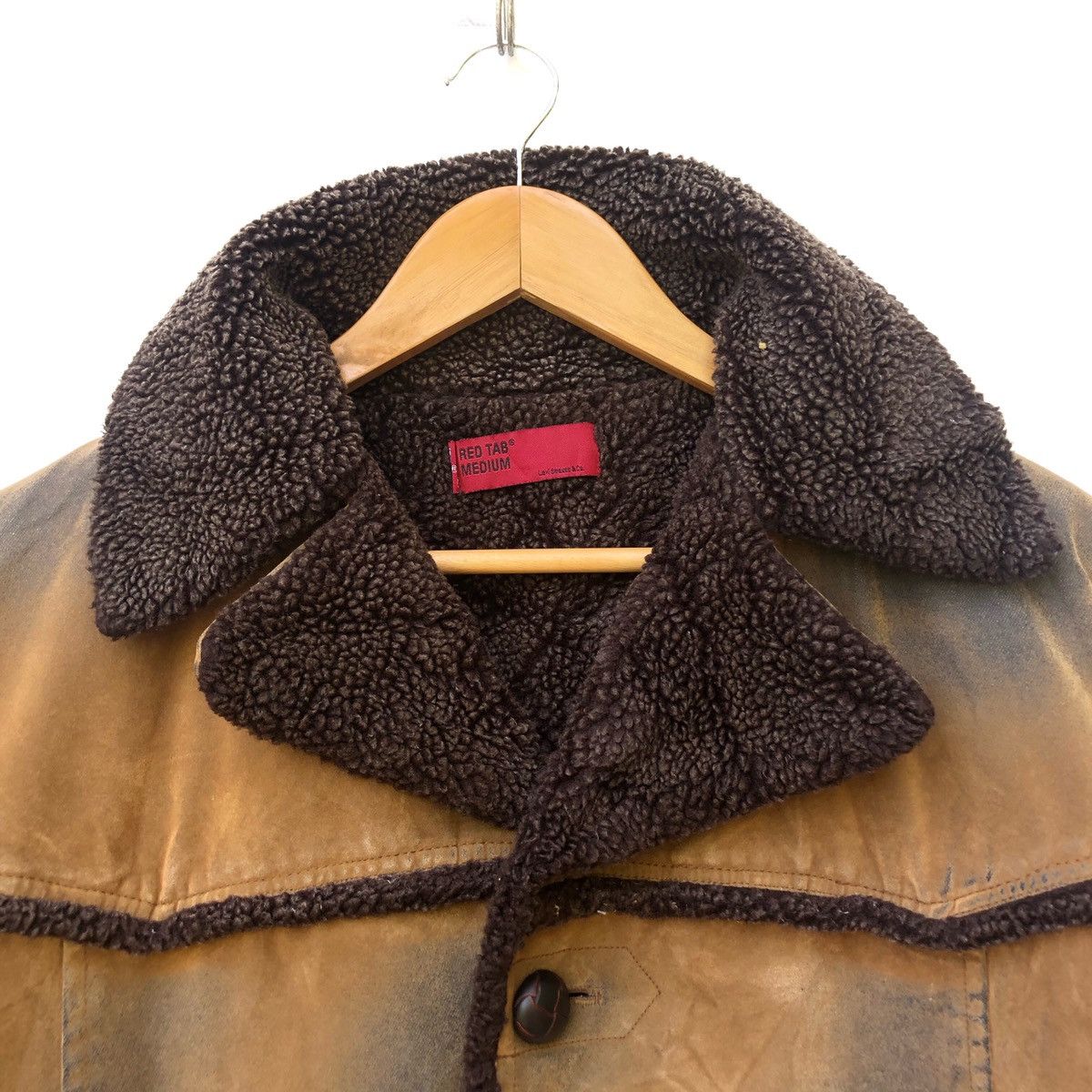Levi's × Vintage VINTAGE LEVIS DOUBLE BREASTED SHERPA JACKET Size US M / EU 48-50 / 2 - 2 Thumbnail