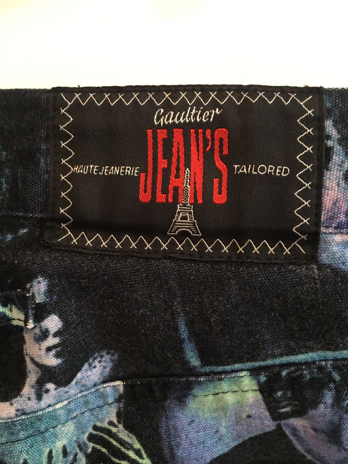 Jean Paul Gaultier Vintage aw91 Jean Paul Gaultier denim face print Size US 30 / EU 46 - 7 Thumbnail