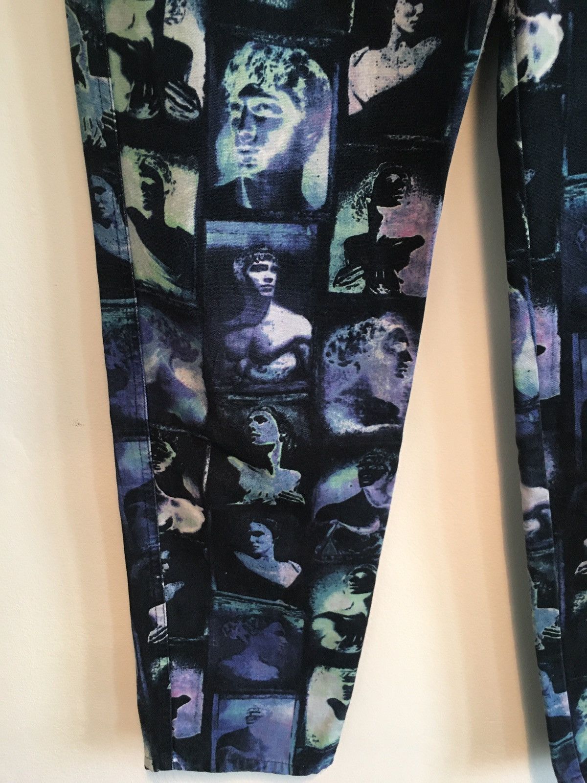 Jean Paul Gaultier Vintage aw91 Jean Paul Gaultier denim face print Size US 30 / EU 46 - 2 Thumbnail