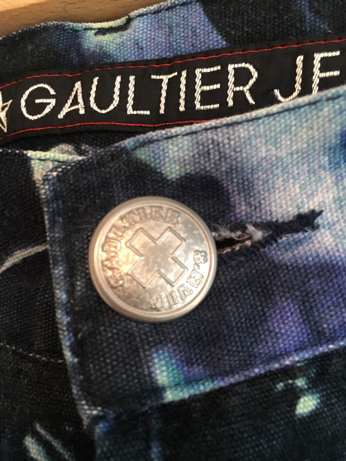 Jean Paul Gaultier Vintage aw91 Jean Paul Gaultier denim face print Size US 30 / EU 46 - 5 Thumbnail