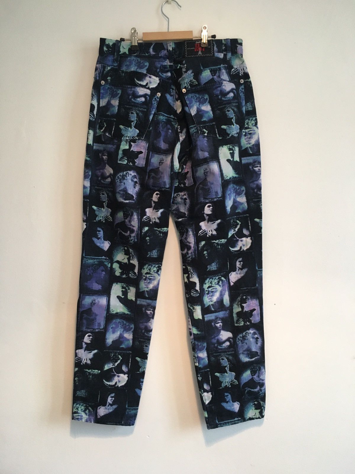 Jean Paul Gaultier Vintage aw91 Jean Paul Gaultier denim face print Size US 30 / EU 46 - 6 Thumbnail