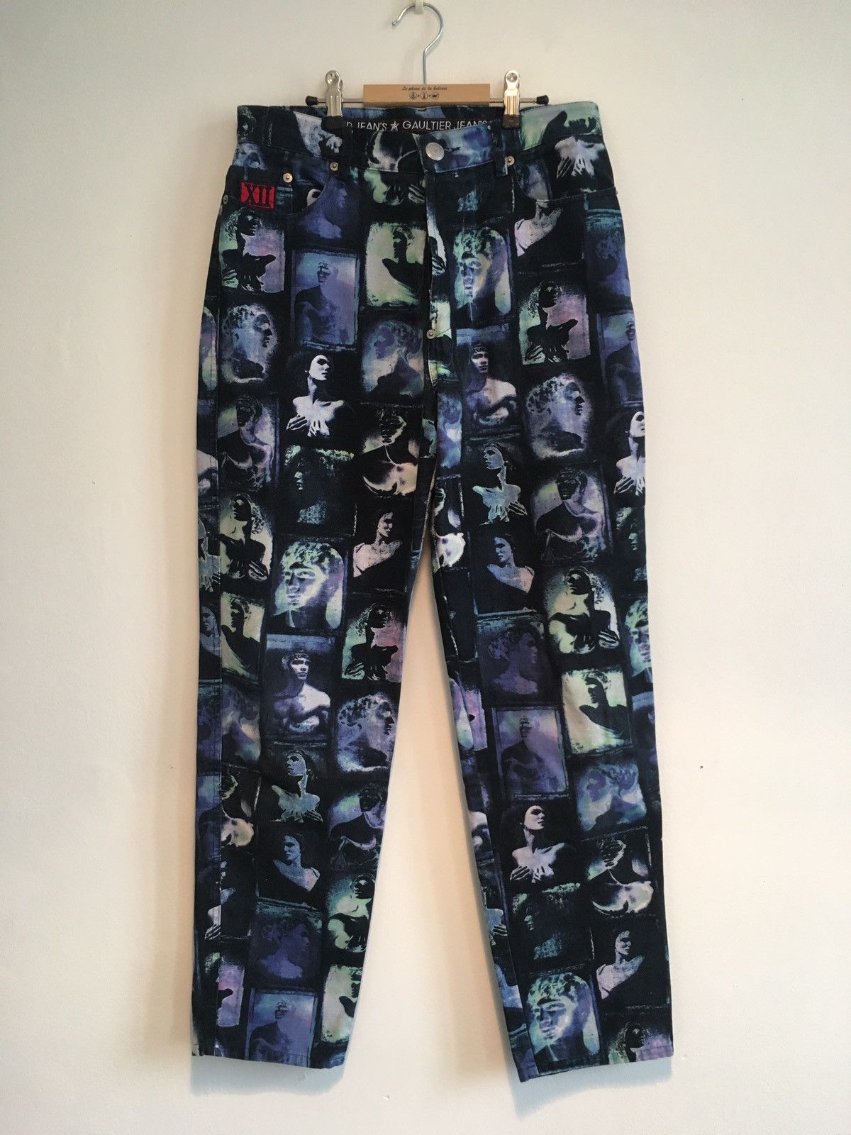 Jean Paul Gaultier Vintage aw91 Jean Paul Gaultier denim face print Size US 30 / EU 46 - 1 Thumbnail