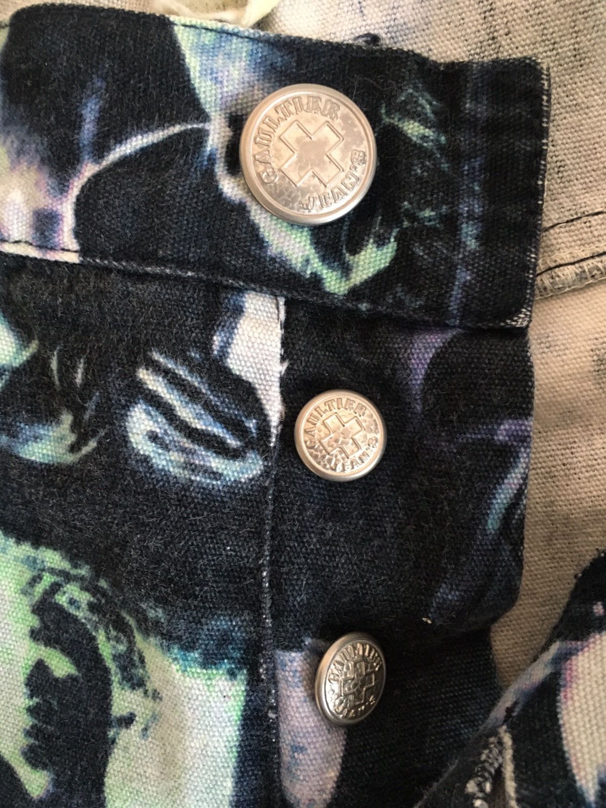 Jean Paul Gaultier Vintage aw91 Jean Paul Gaultier denim face print Size US 30 / EU 46 - 8 Thumbnail