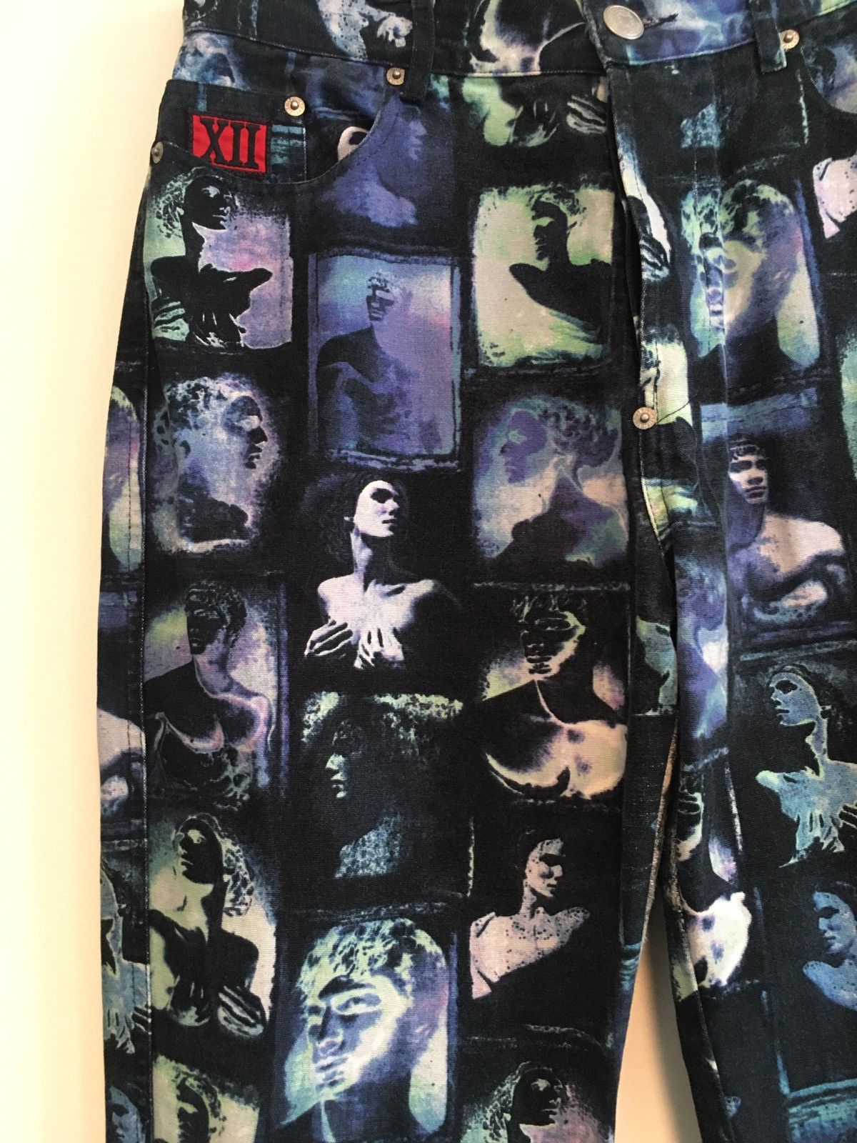 Jean Paul Gaultier Vintage aw91 Jean Paul Gaultier denim face print Size US 30 / EU 46 - 3 Thumbnail