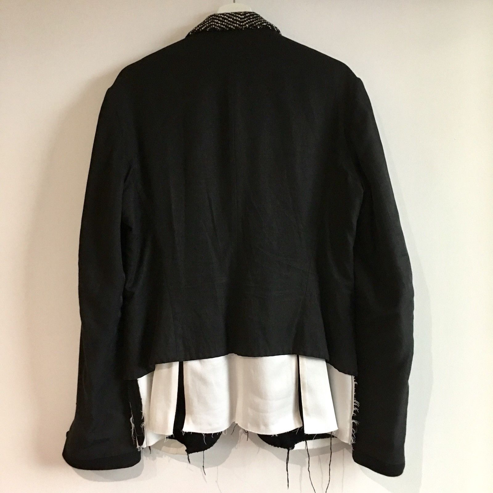 Haider Ackermann Haider Ackermann Sequinned Deconstructed One-Button Jacket Size 38R - 4 Thumbnail