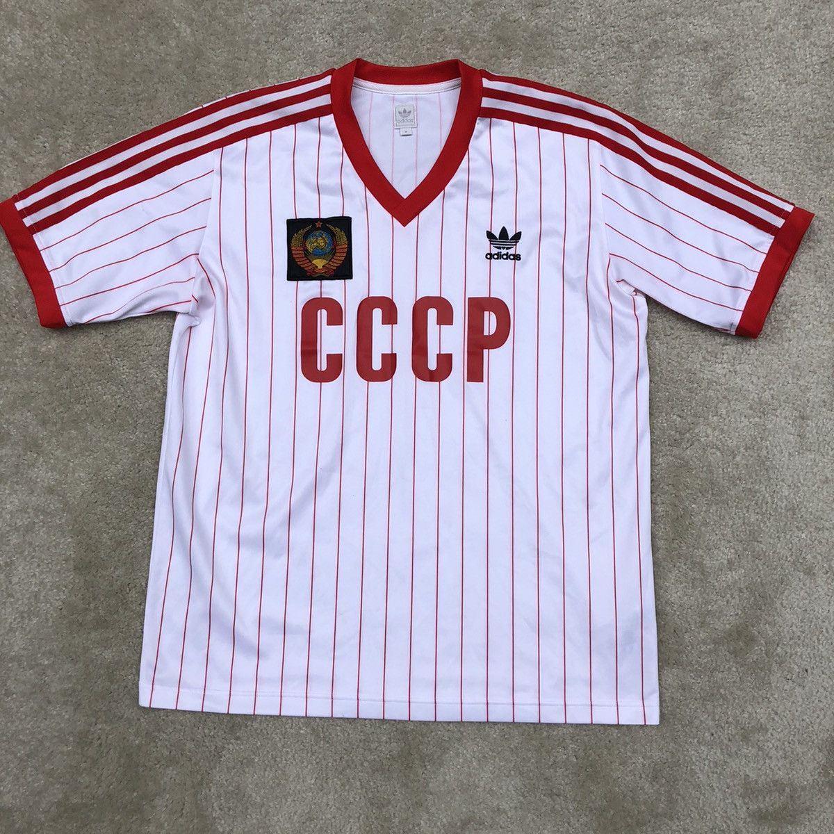 Van streek Inconsistent schelp Adidas CCCP Soviet Union Russian Football Soccer Jersey | Grailed