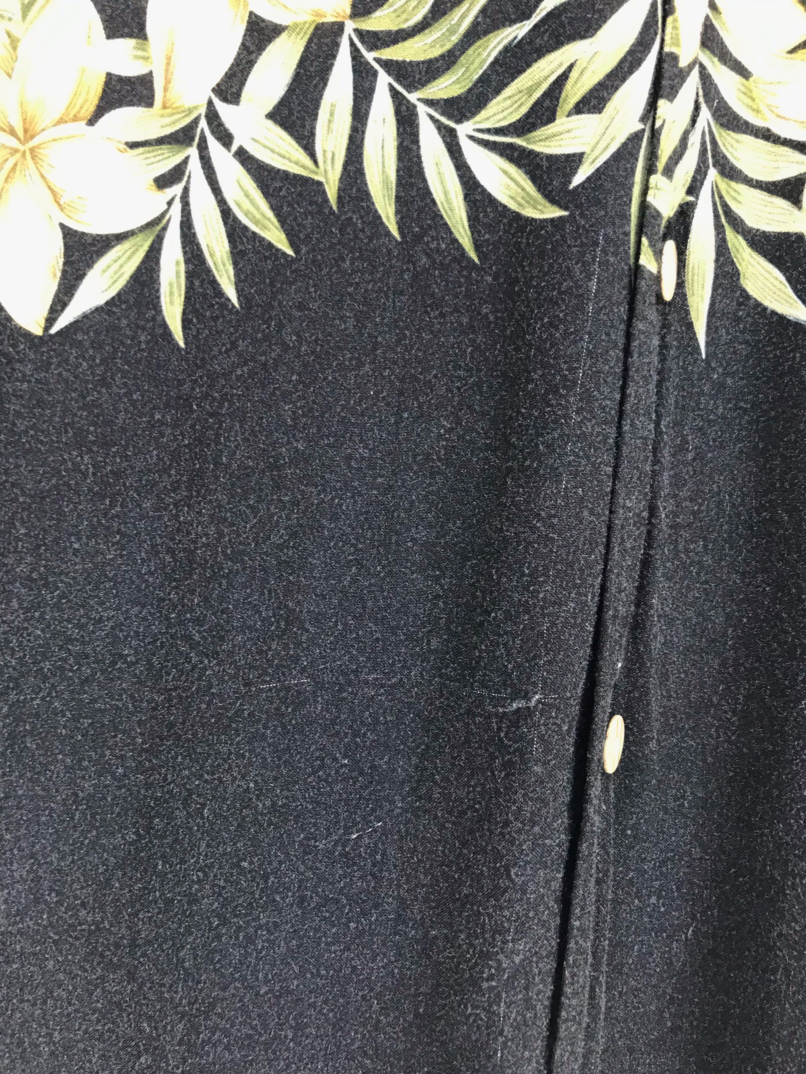 Montage Vintage Hawaiian MONTAGE Perpendicular Flowers Black Shirt Size US L / EU 52-54 / 3 - 5 Thumbnail
