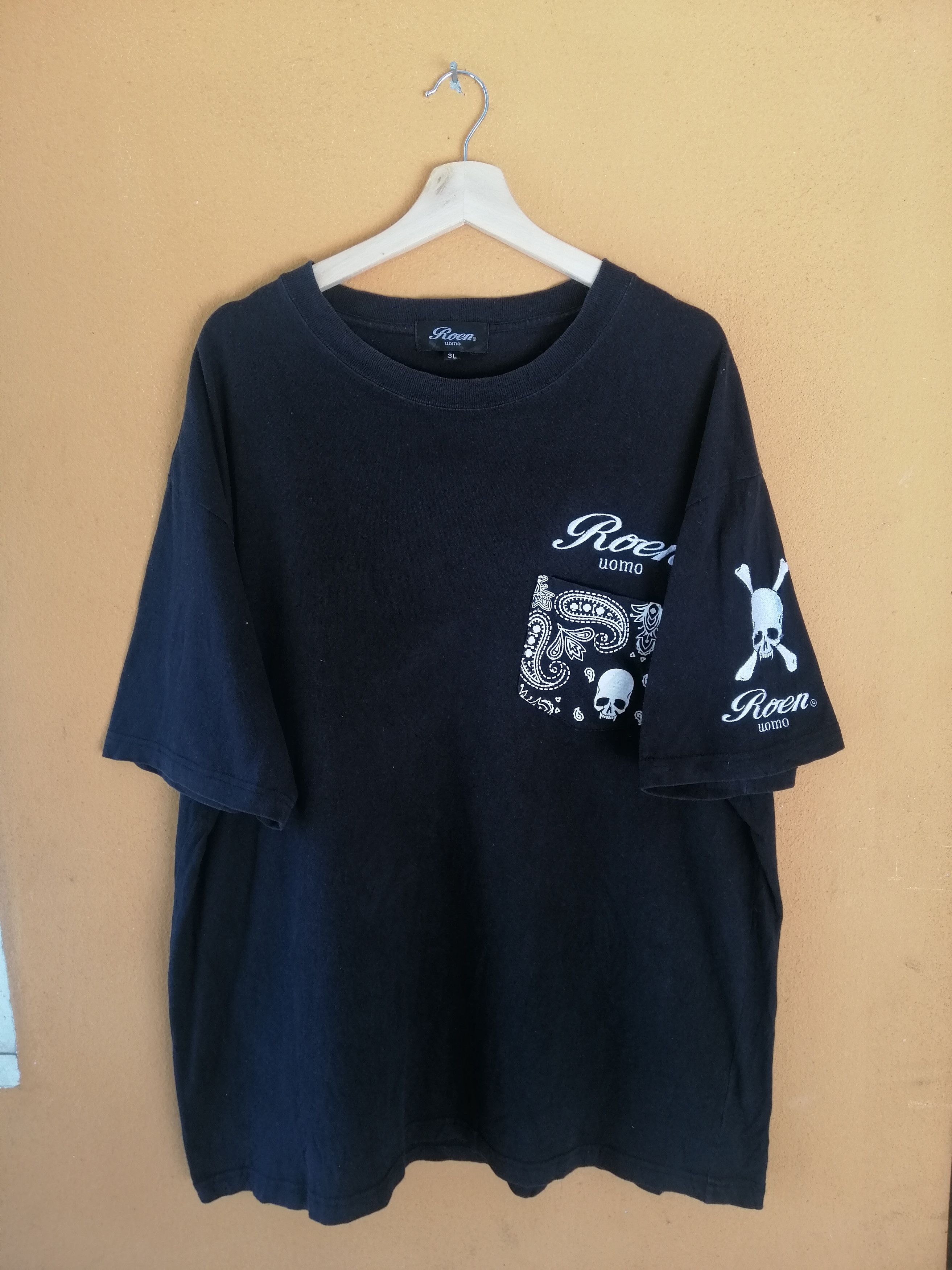 Japanese Brand Vintage Roen Uomo Tshirt Punk Shirt Size US XL / EU 56 / 4 - 4 Thumbnail