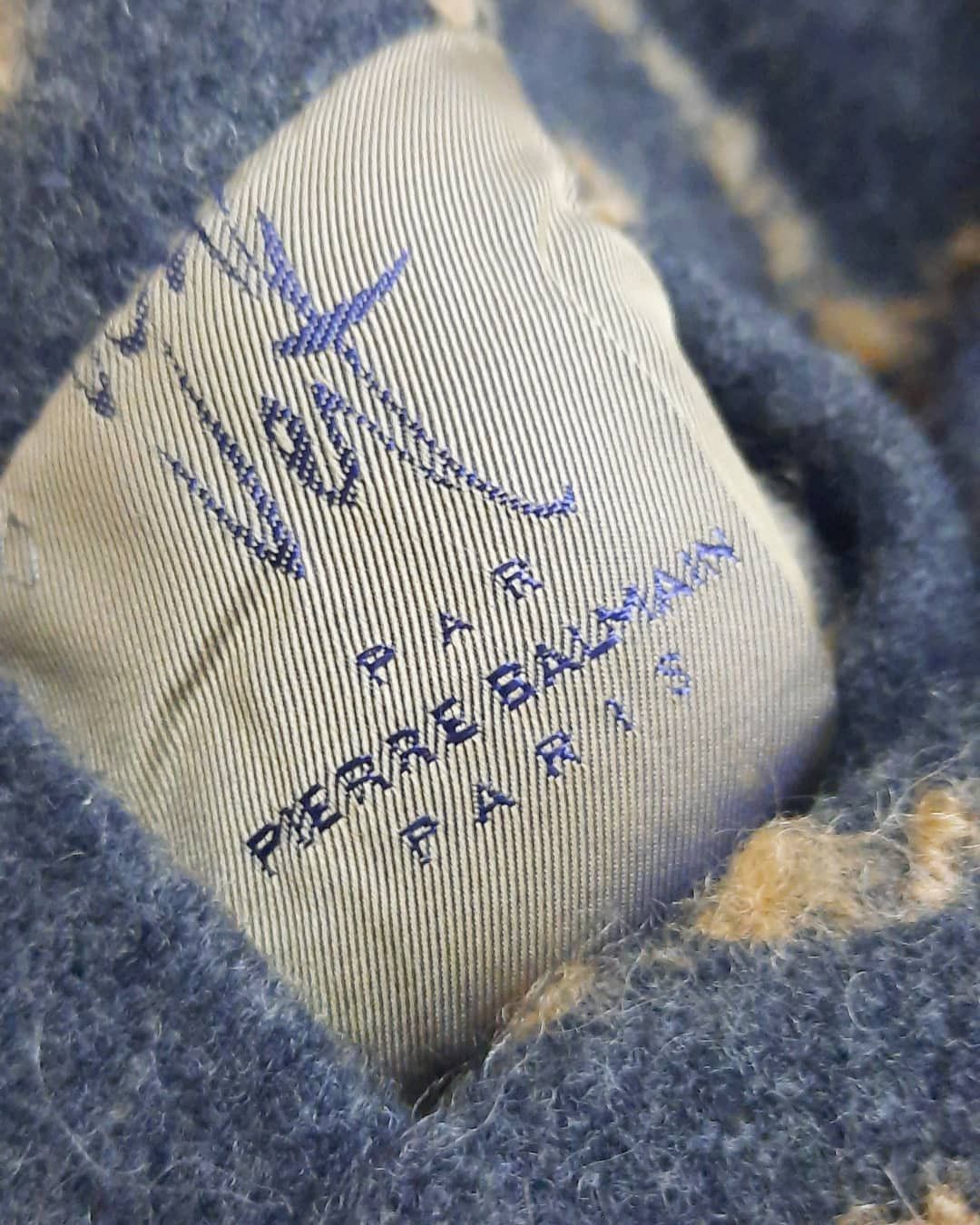 Pierre Balmain Paris Grey Wool Coat