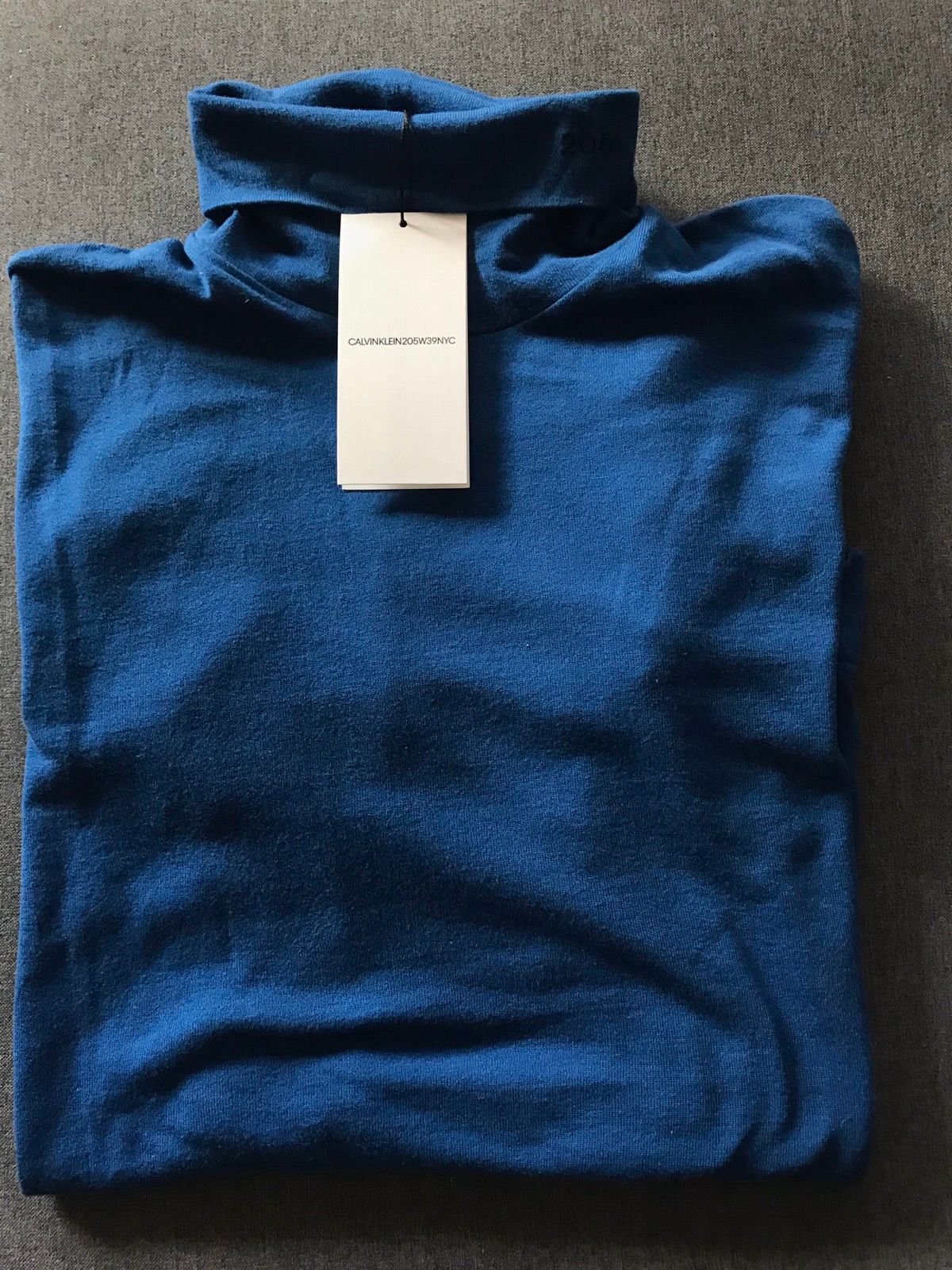 Pre-owned Calvin Klein 205w39nyc Turtleneck Shirt In Navy
