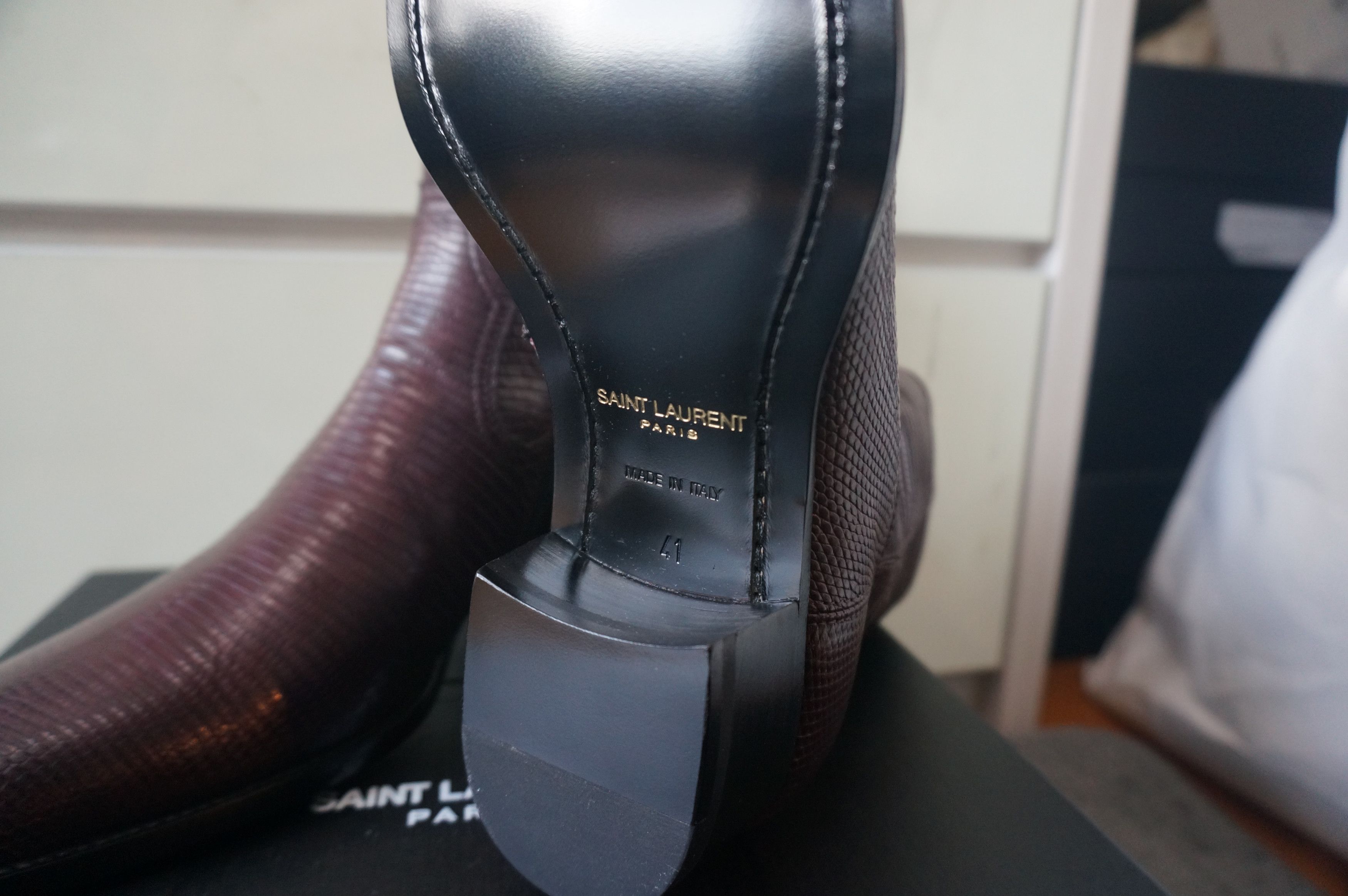 Saint Laurent Paris Saint Laurent Paris AW16 40mm Genuine Lizard Wyatt Boots Size US 8 / EU 41 - 8 Thumbnail