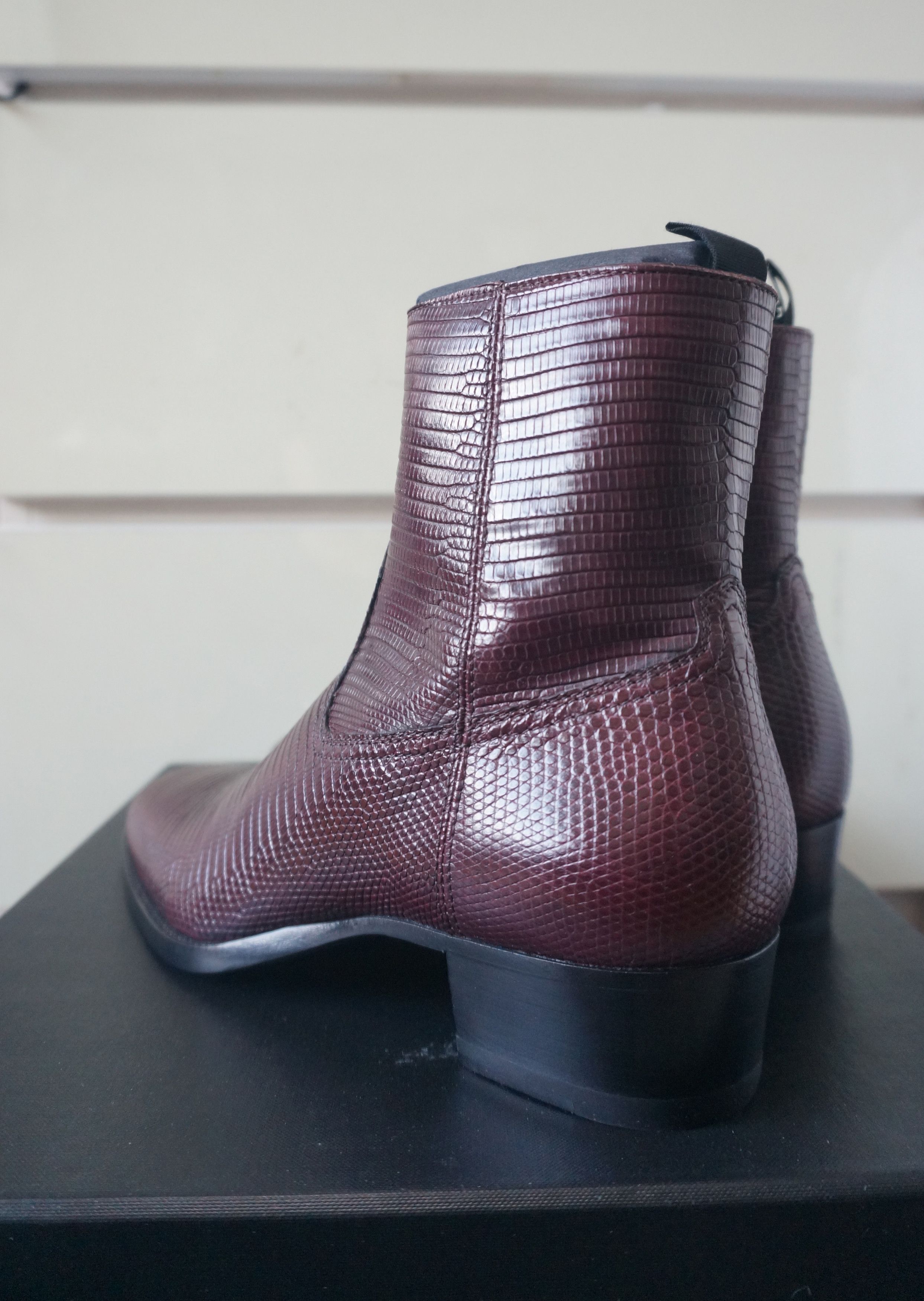 Saint Laurent Paris Saint Laurent Paris AW16 40mm Genuine Lizard Wyatt Boots Size US 8 / EU 41 - 5 Thumbnail