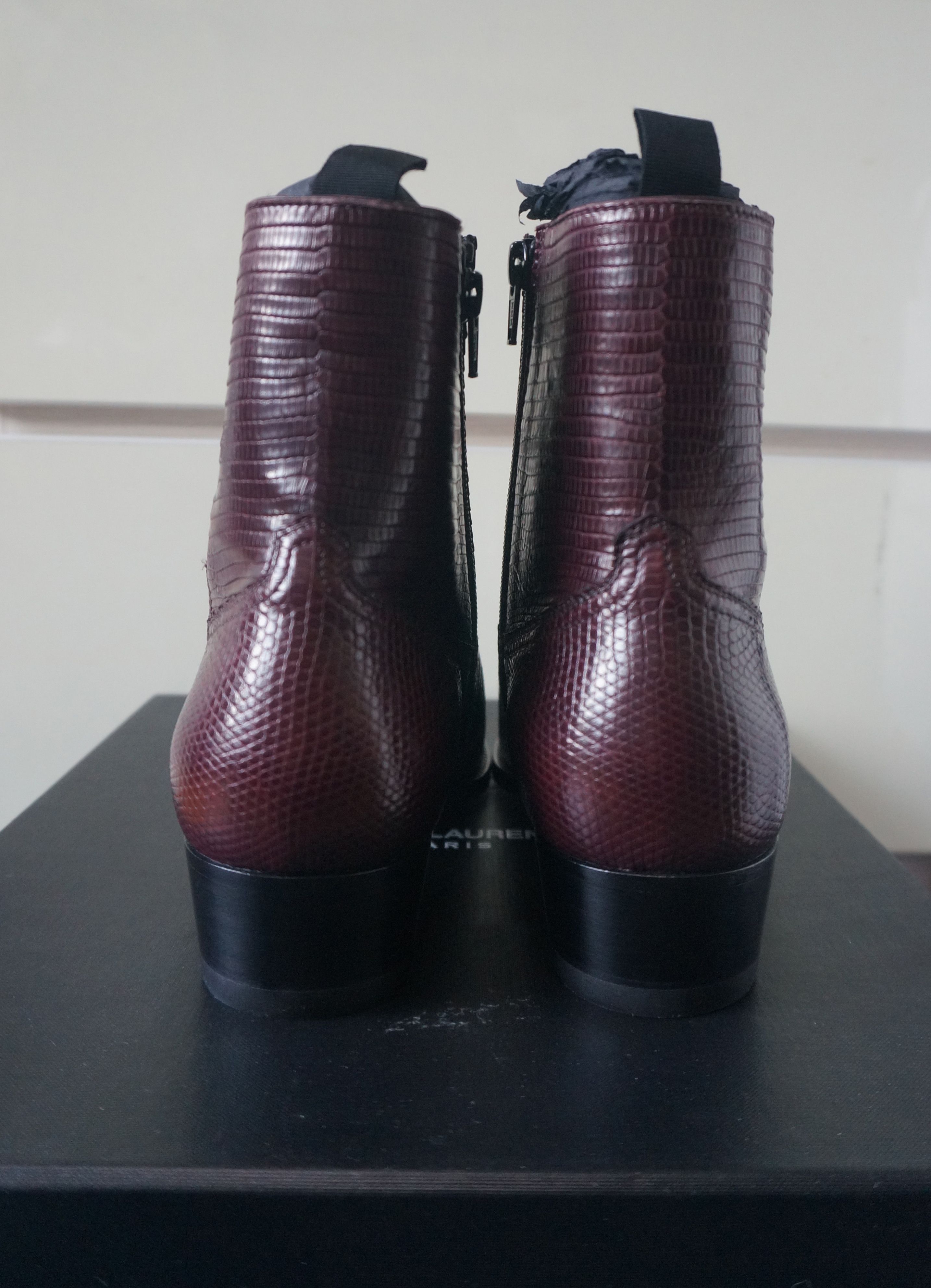 Saint Laurent Paris Saint Laurent Paris AW16 40mm Genuine Lizard Wyatt Boots Size US 8 / EU 41 - 4 Thumbnail