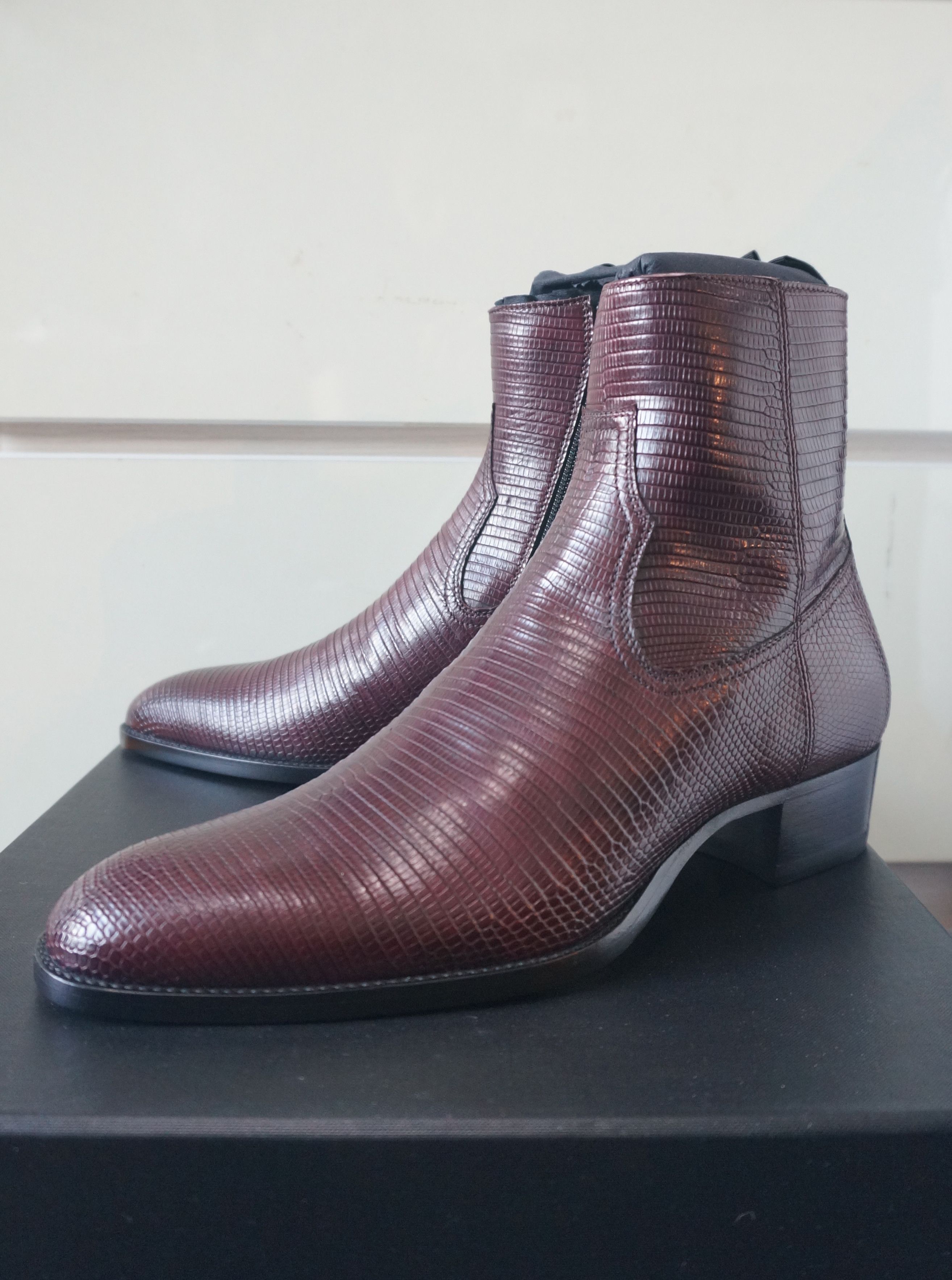 Saint Laurent Paris Saint Laurent Paris AW16 40mm Genuine Lizard Wyatt Boots Size US 8 / EU 41 - 2 Thumbnail