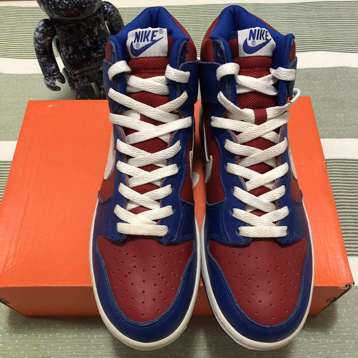 Nike NIKE Dunk High LE Blue/Red Size US 9 / EU 42 - 3 Thumbnail