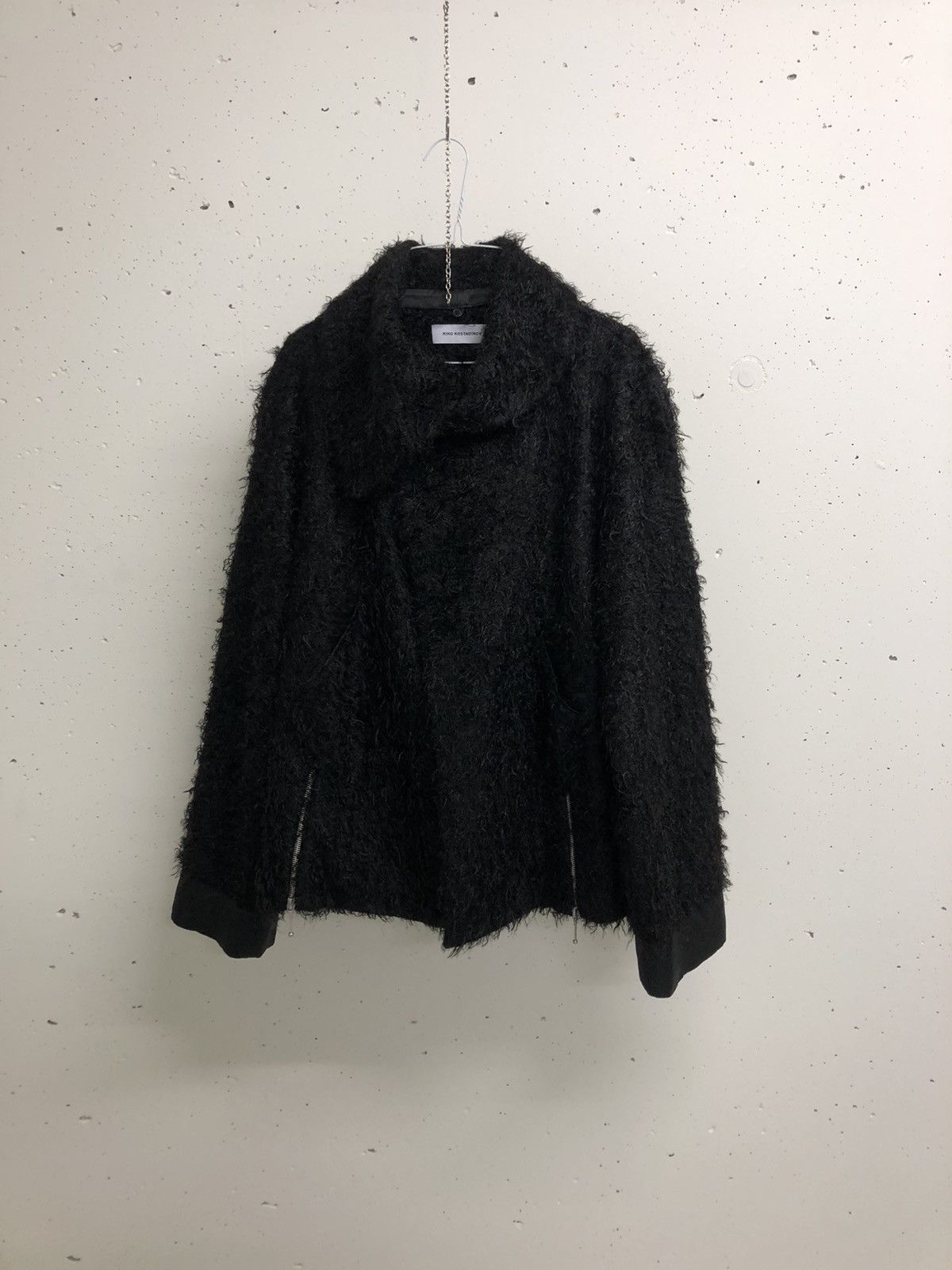 Kiko Kostadinov Kiko Kostadinov Goff Zip Darted Jacket Furry Black 