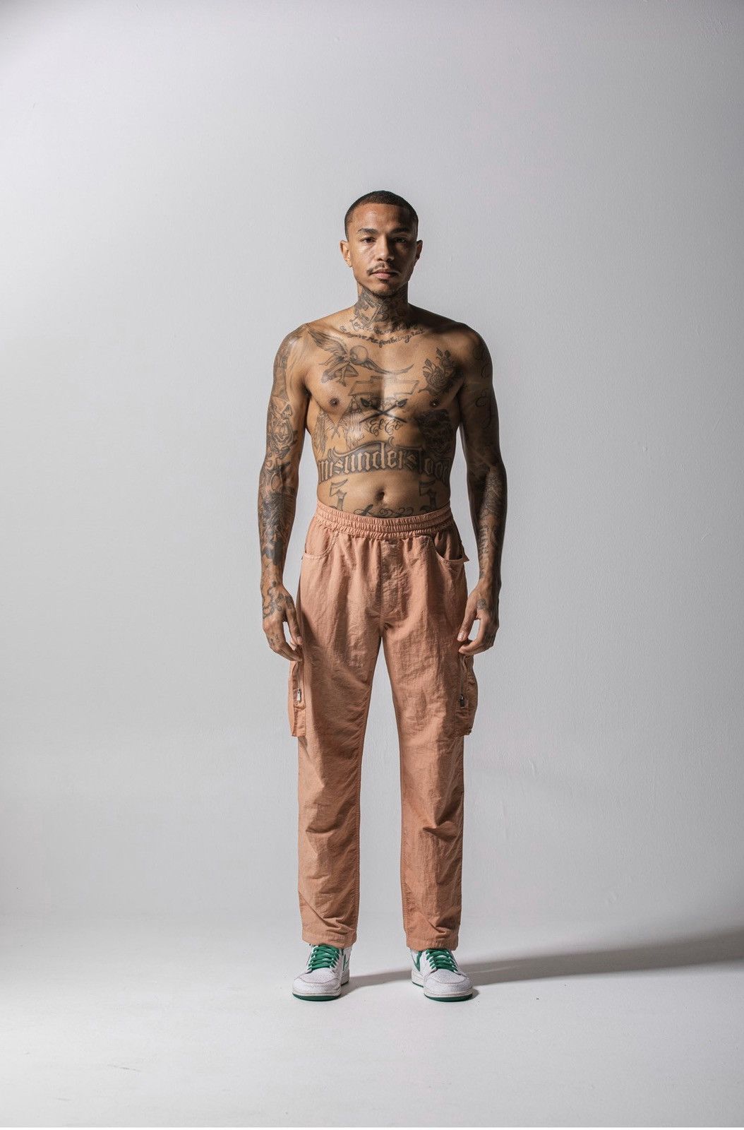 Nylon Cargo Pants