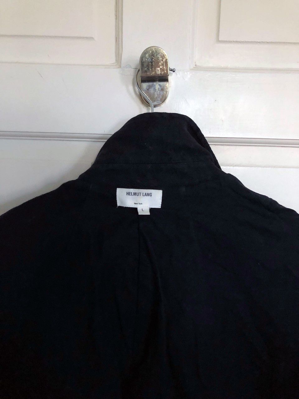 Helmut Lang A/W Helmut Lang Distressed Biker 6 Pockets Pea Coat Size US L / EU 52-54 / 3 - 18 Thumbnail