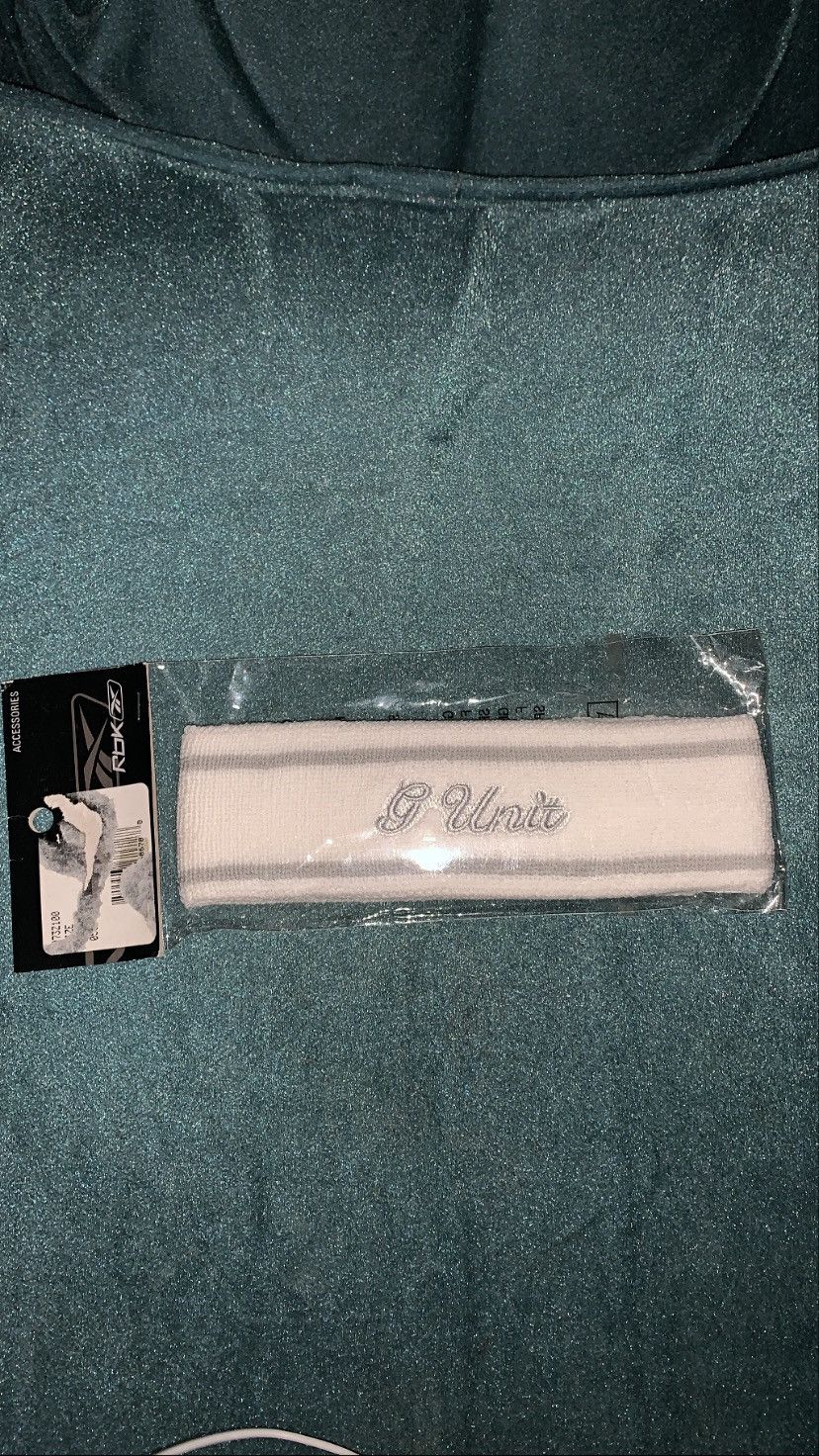 VERY RARE Vintage G-Unit x Reebok White Headband